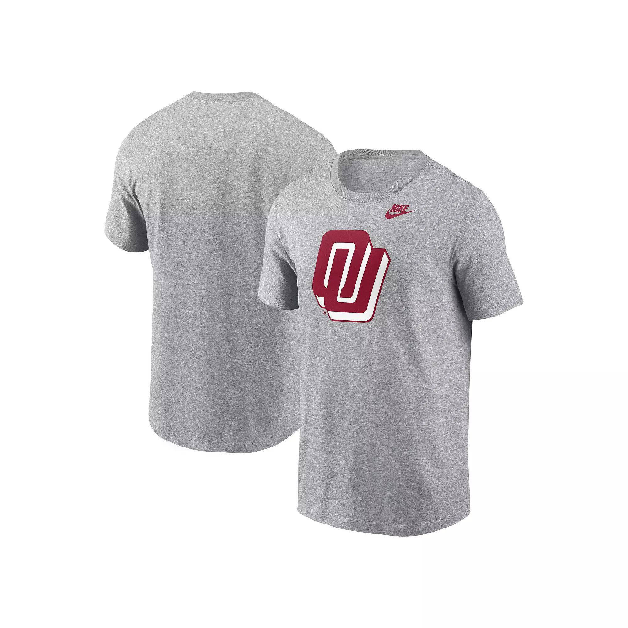 Men's Nike Heather Gray Oklahoma Sooners Primetime Alternate Logo T-Shirt, Size: 2XL, Grey Product Image