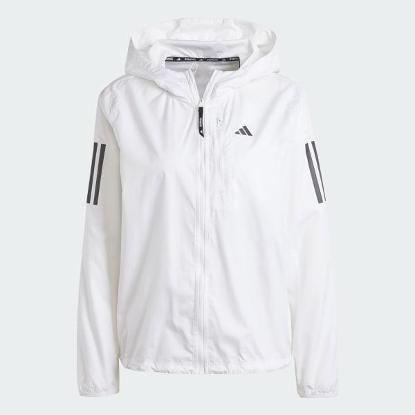 adidas Own The Run Jacket White M Womens Product Image