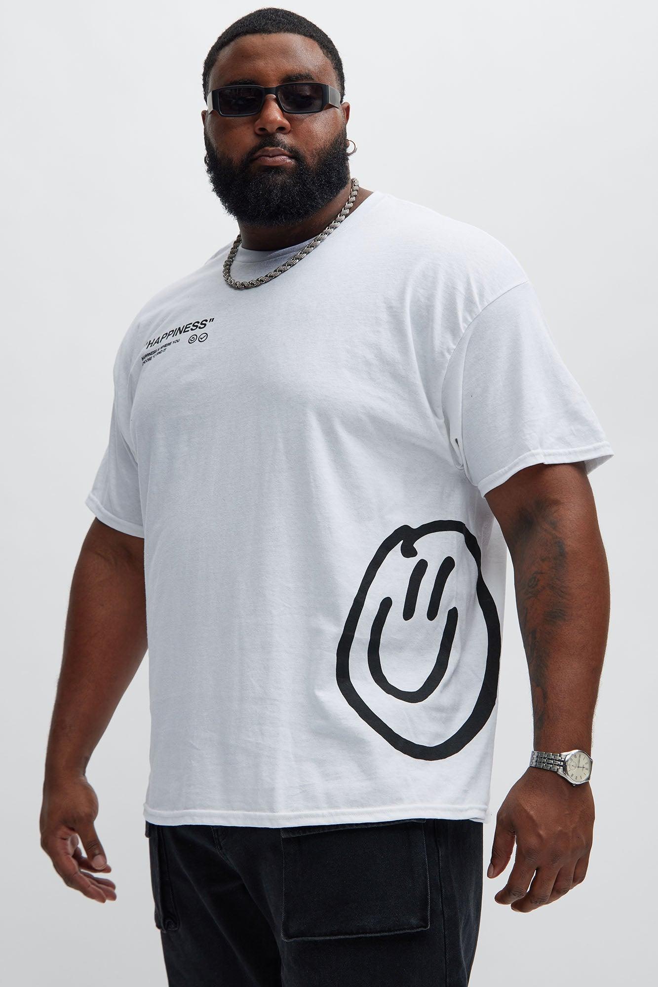 Happiness Short Sleeve Tee - White Product Image