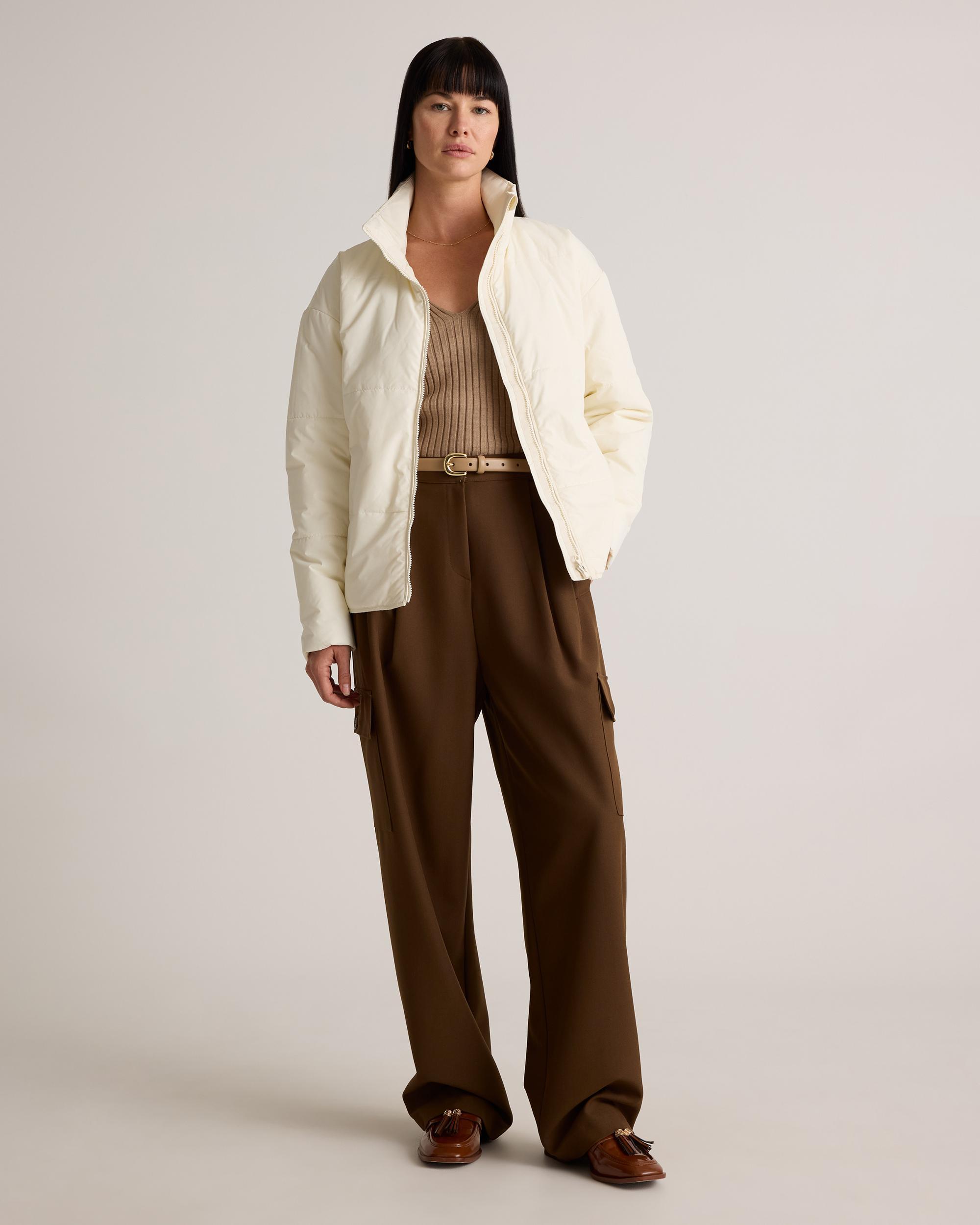 Quince | Women's Featherless Puffer Zip Jacket Recycled Polyester Product Image