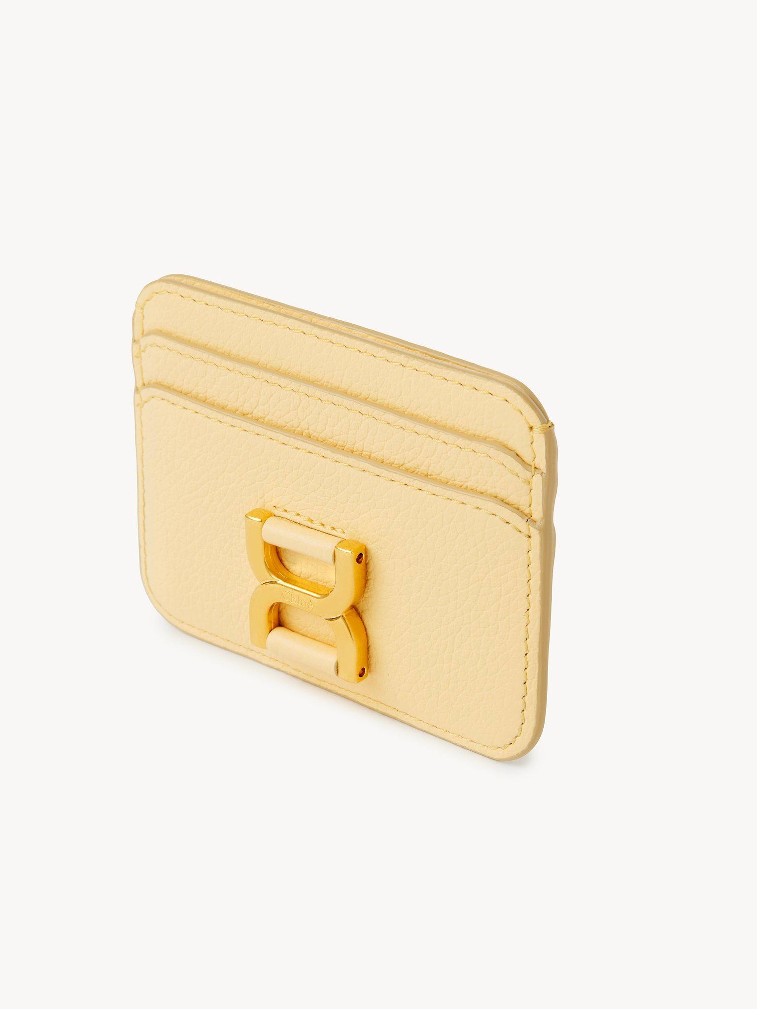 Marcie card holder in grained leather Product Image