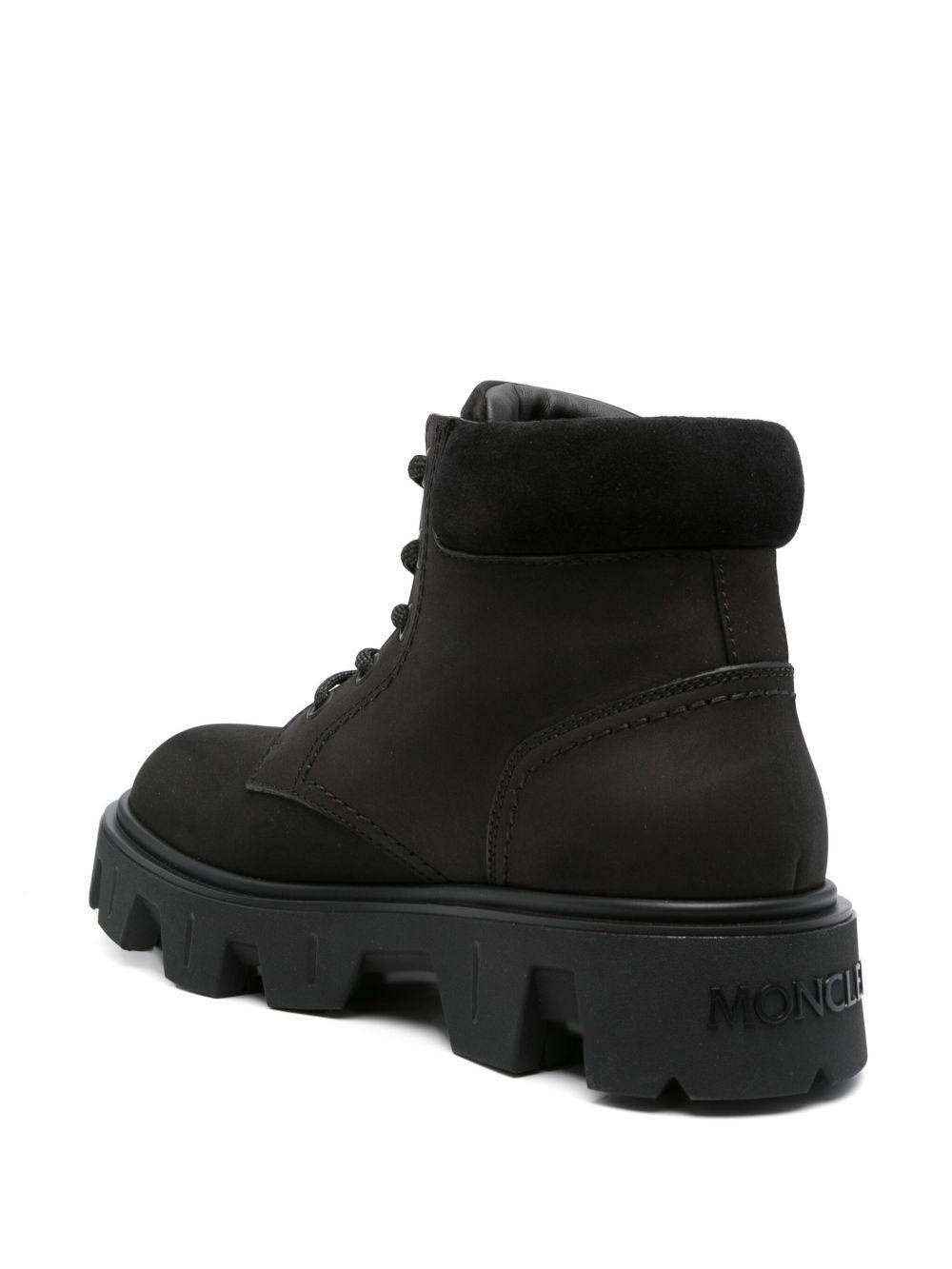lace-up rubber-sole boots Product Image
