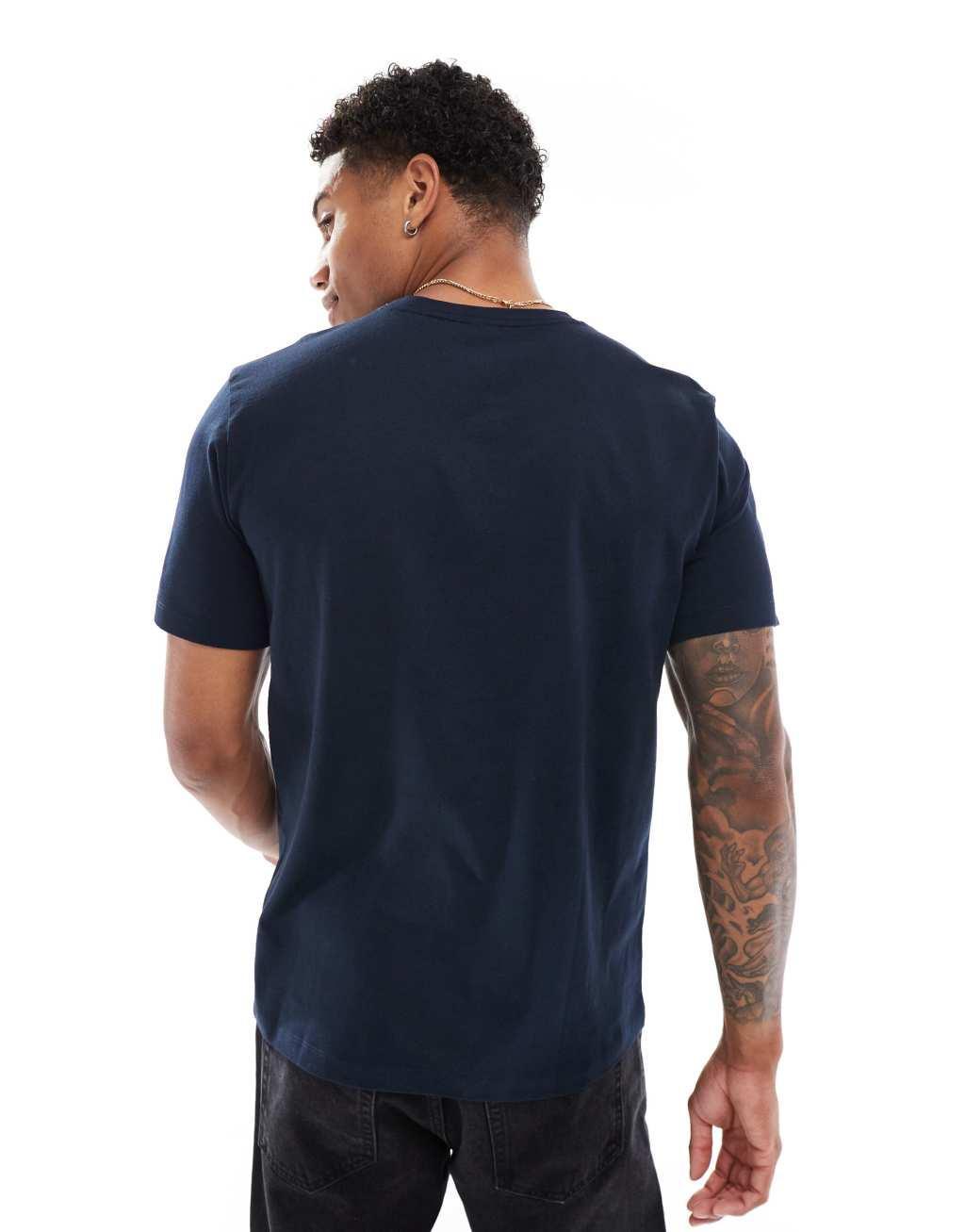 BOSS Tales box logo t-shirt in navy Product Image