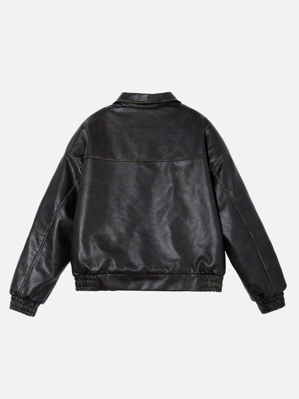 Aelfric Eden Faux Leather Cropped Jacket Product Image