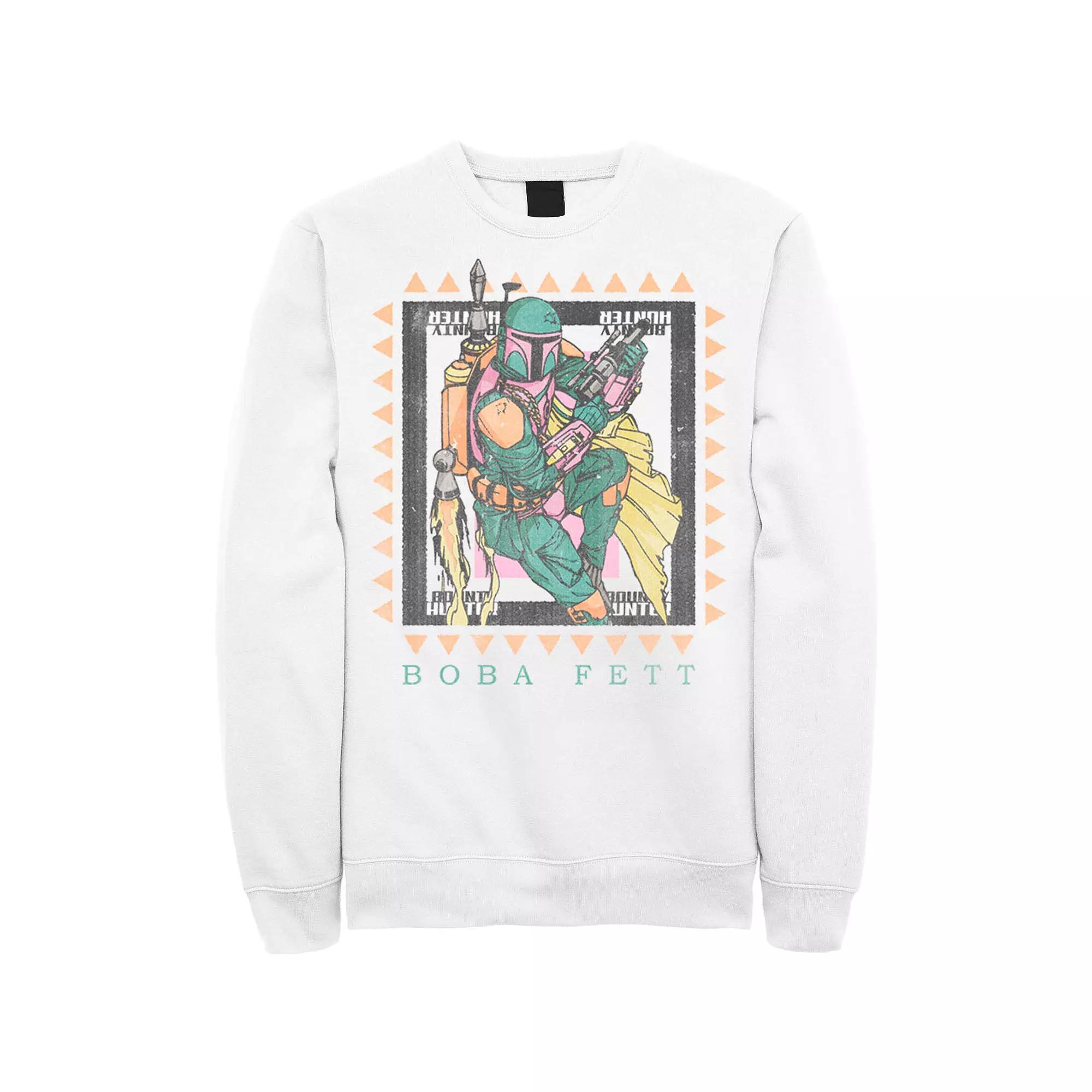 Men's Star Wars Boba Fett Stamp Sweatshirt, Size: XXL, Blue Product Image