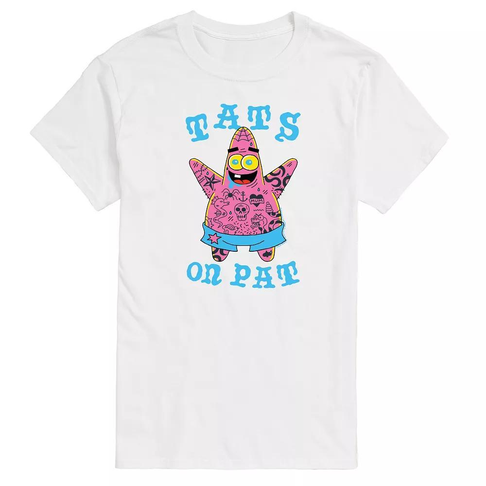 Men's SpongeBob SquarePants Tats on Pat Graphic Tee,  Product Image