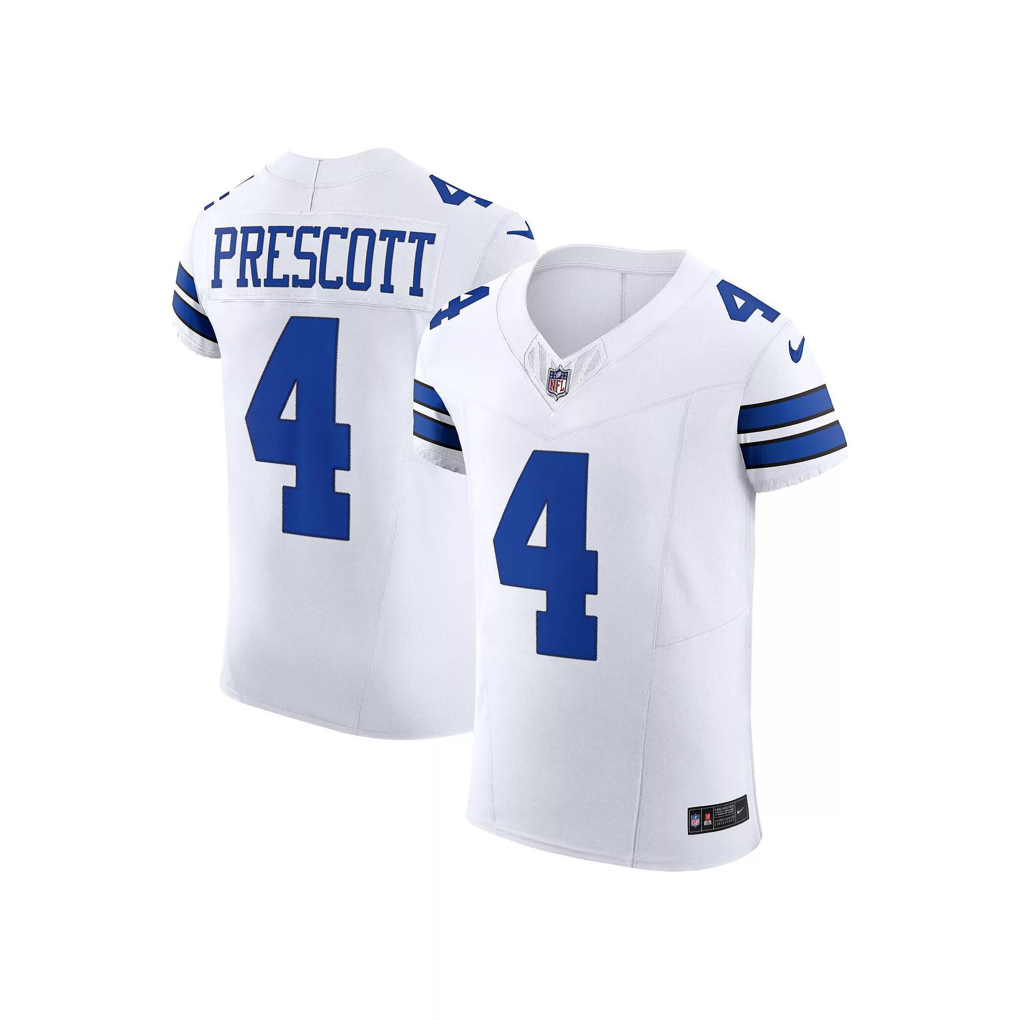 Men's Nike Dak Prescott White Dallas Cowboys Vapor F.U.S.E. Elite Jersey,  Product Image