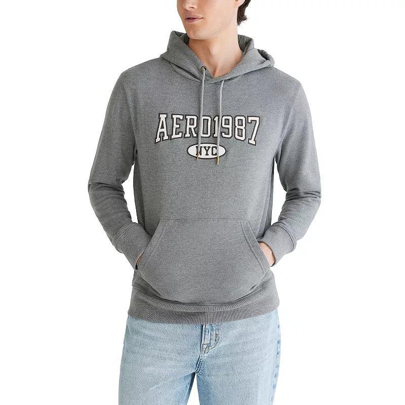 Mens Aeropostale 1987 Pullover Hoodie Medium Grey Gray Product Image