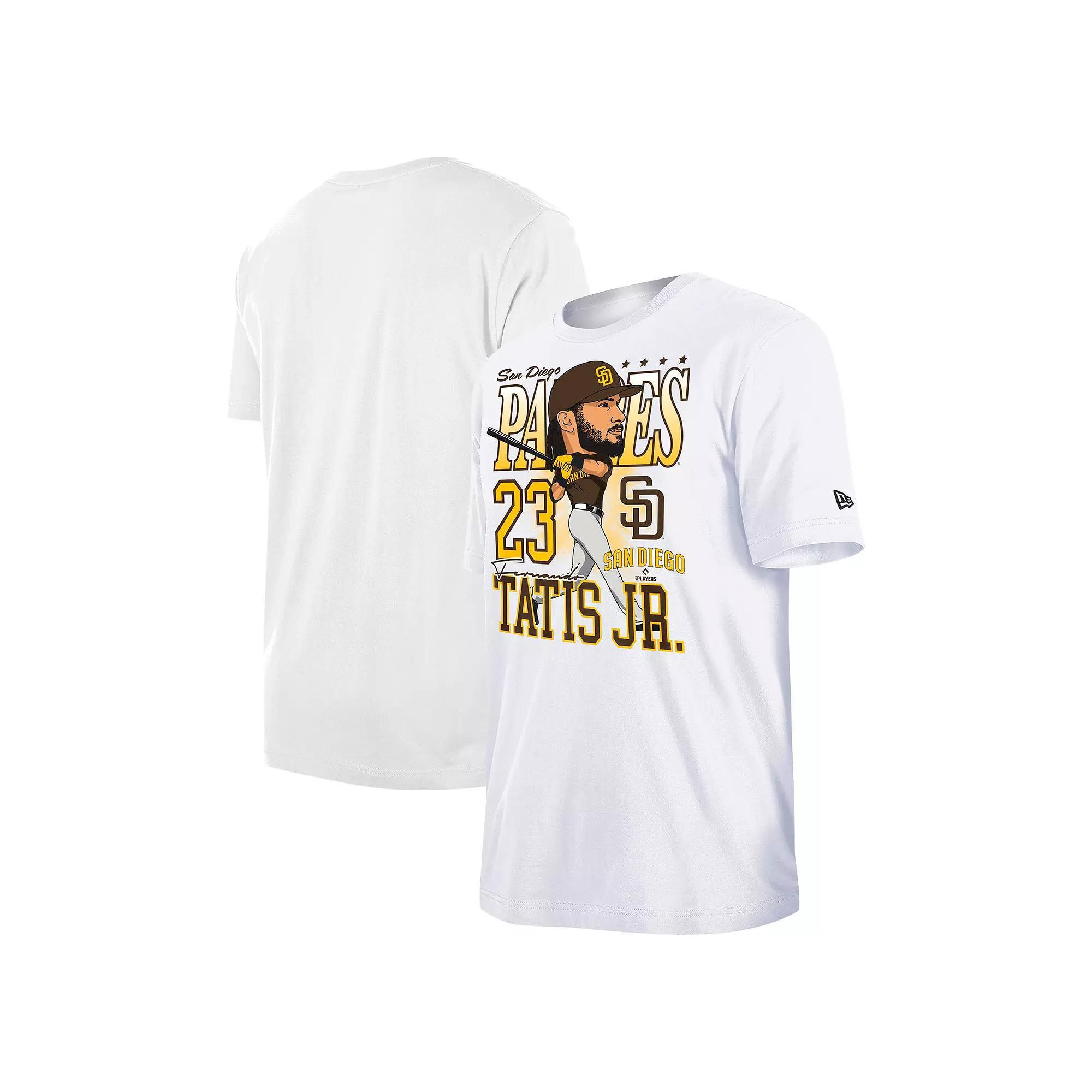 Men's New Era Fernando Tatis Jr. White San Diego Padres Caricature T-Shirt,  Product Image