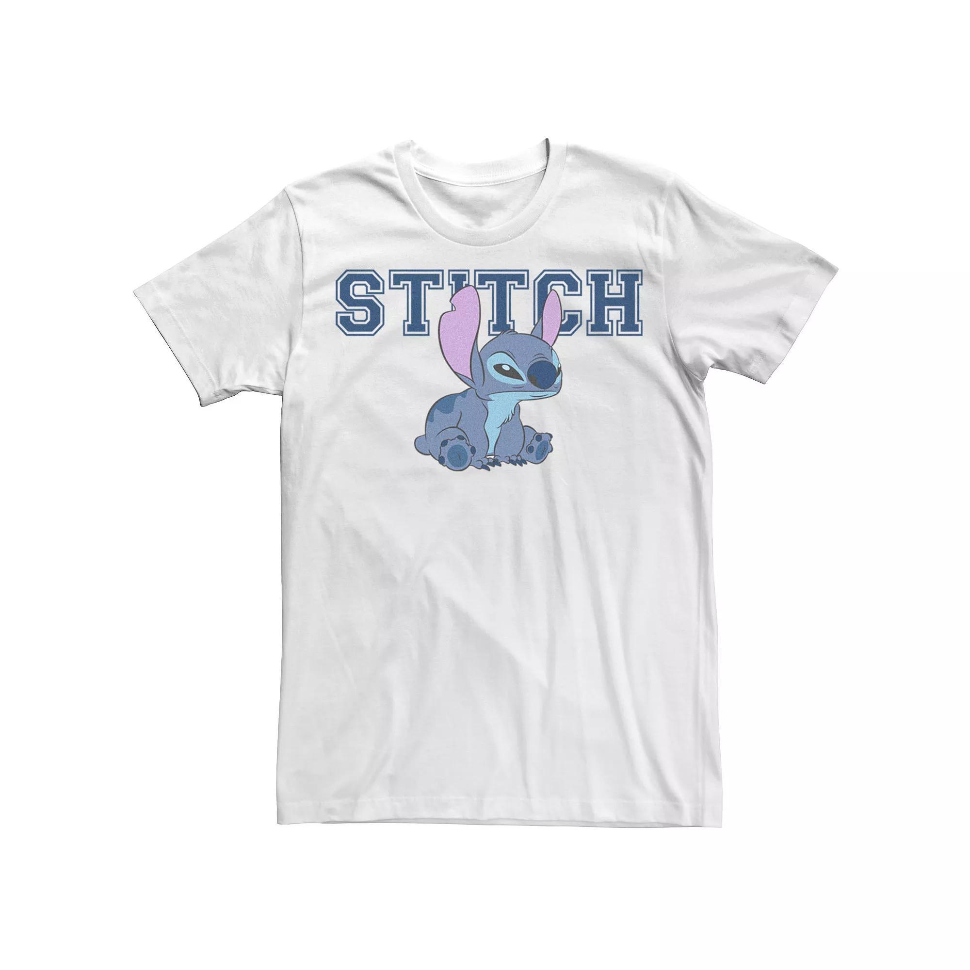 Disney's Lilo & Stitch Angry Sitting Stitch Juniors' Boyfriend Graphic Tee, Women's,  Product Image