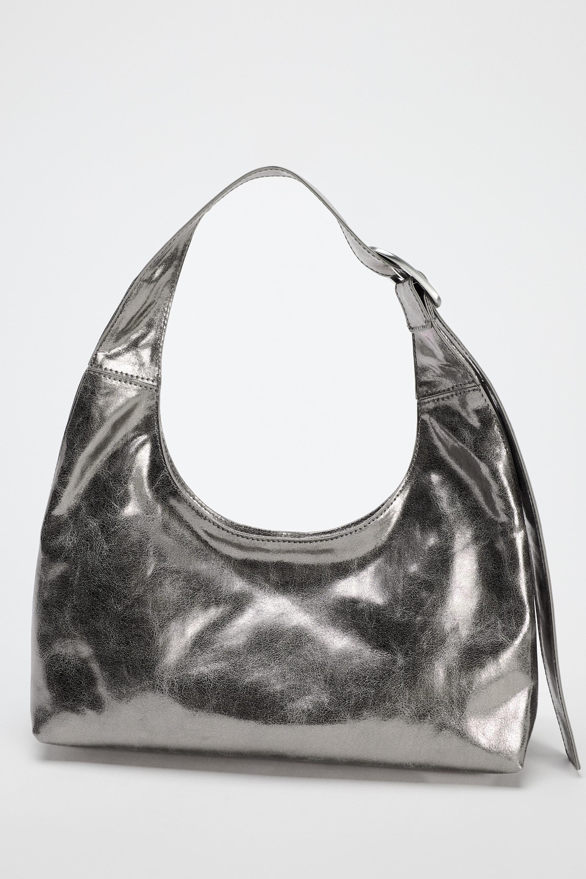 METALLIC EFFECT MINI BUCKET BAG Product Image