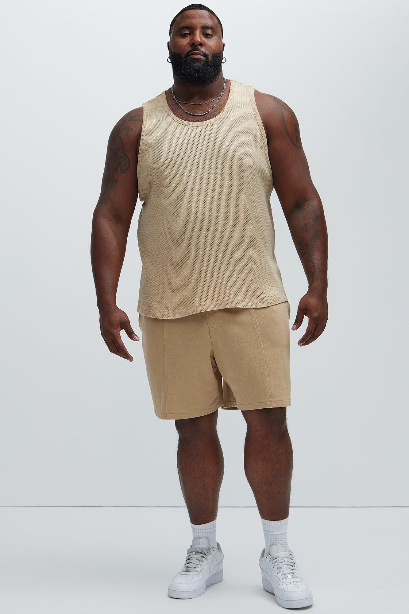 Randall Textured Tank - Tan Product Image