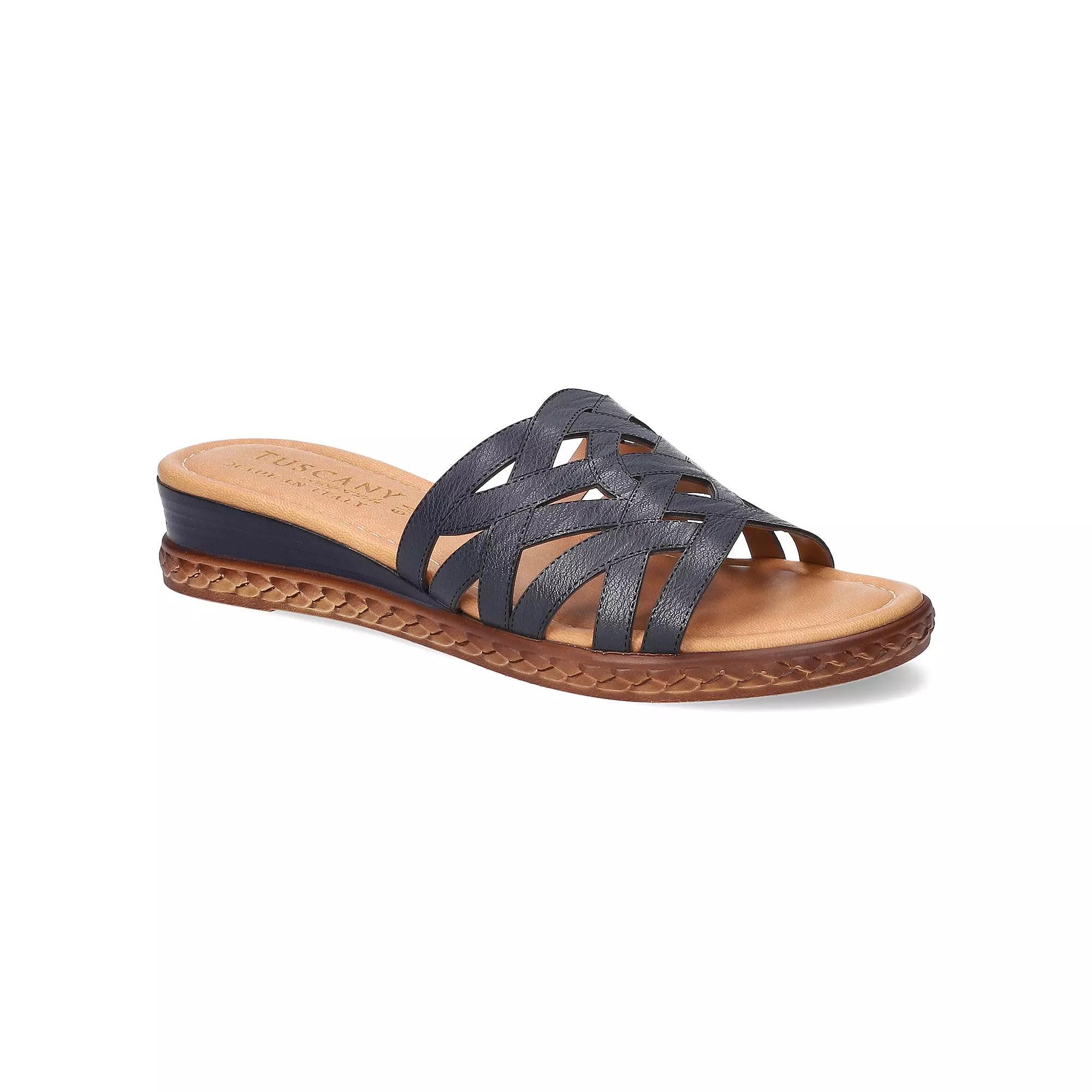 Easy Street Edda Tuscany Women's Wedge Slide Sandals,  Product Image