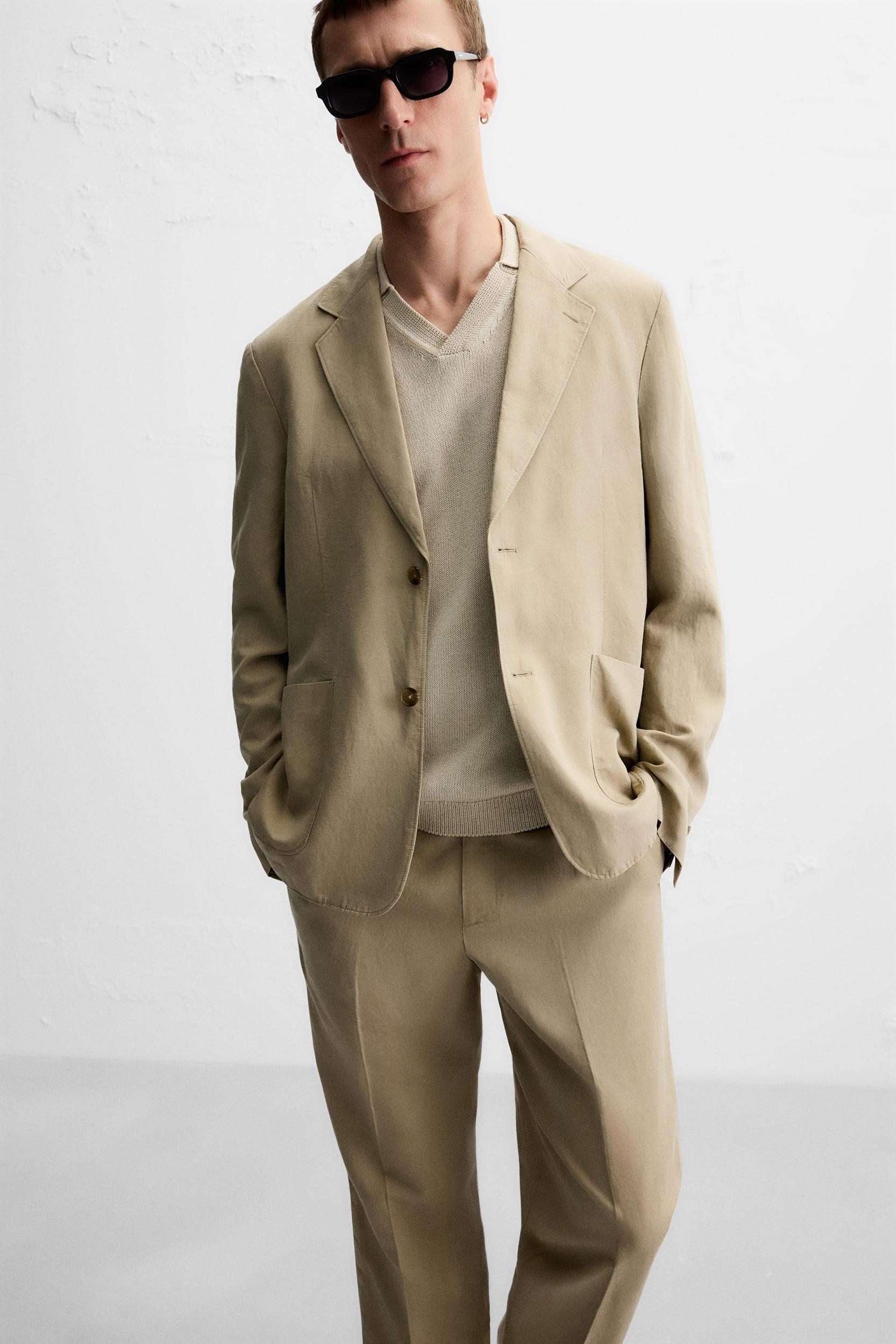 WASHED SUIT BLAZER Product Image