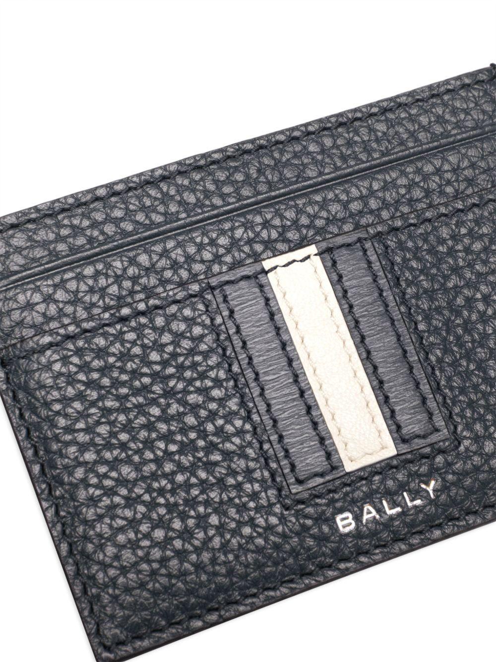 logo-print leather cardholder Product Image