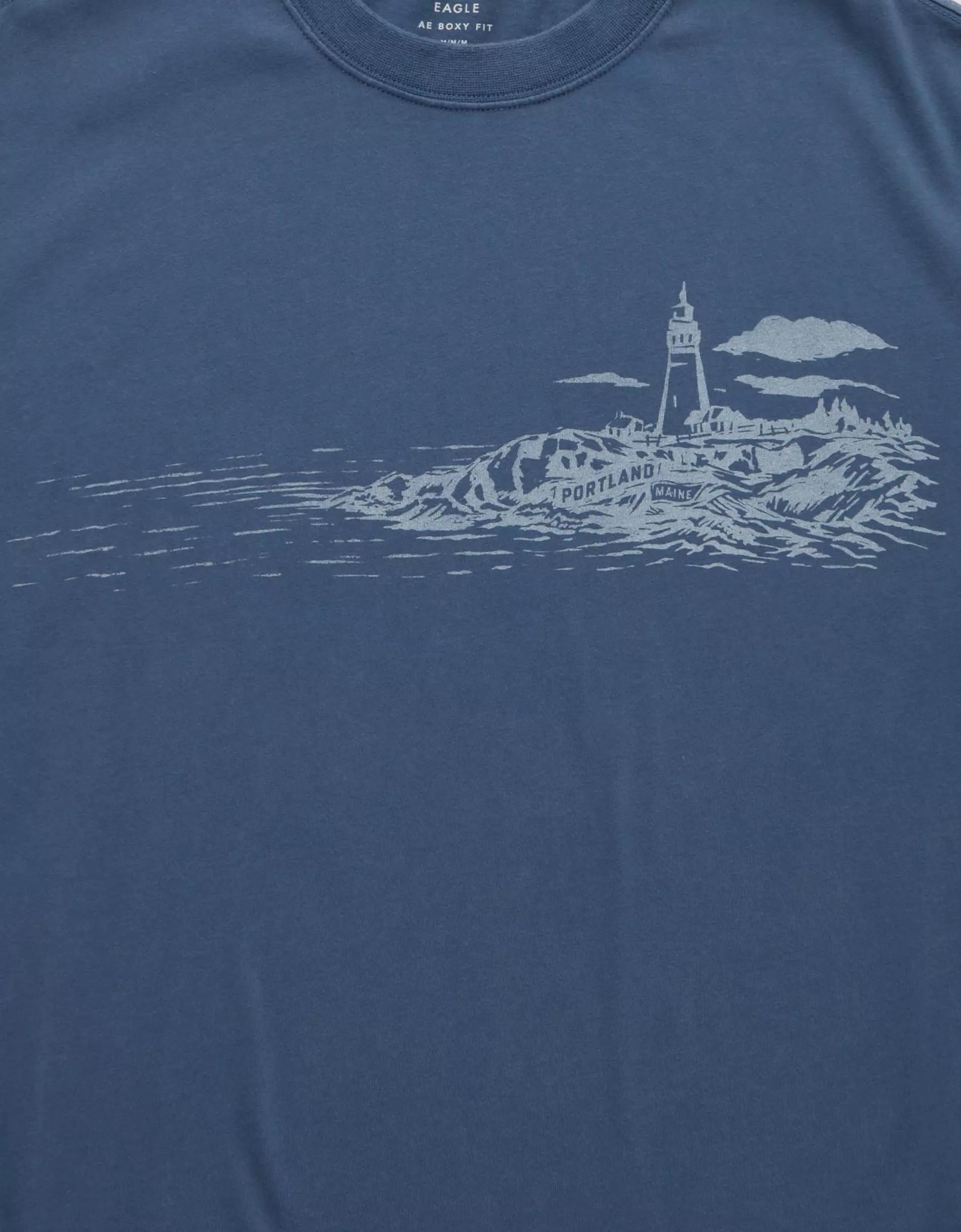 AE Boxy Nautical Graphic T-Shirt Product Image