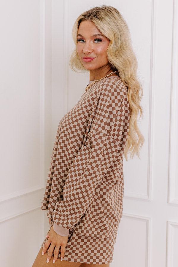 Call It Cozy Ultra Soft Tee in Mocha Product Image