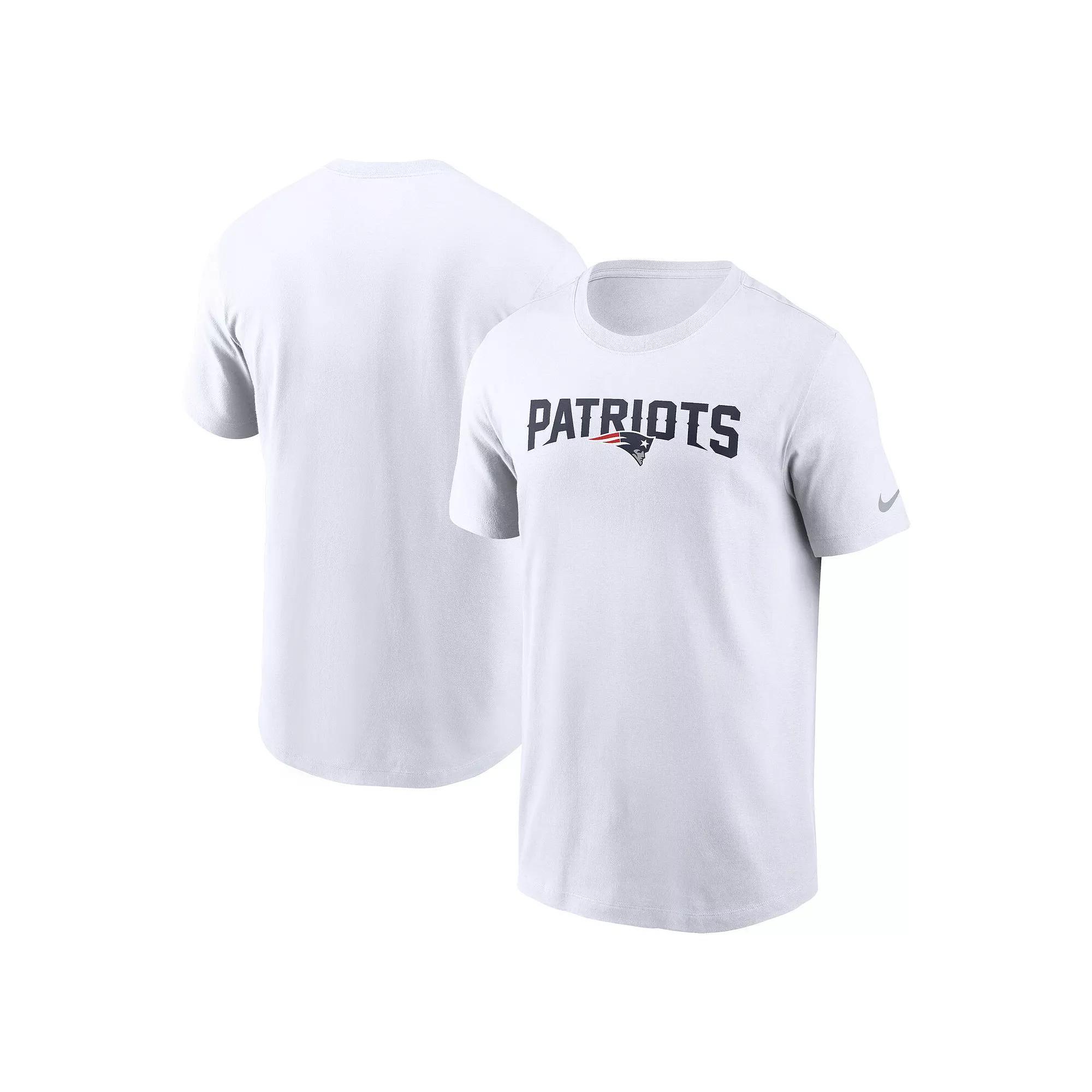 New England Patriots Primetime Wordmark Essential Nike Mens NFL T-Shirt | N19910A8K-NNM Product Image