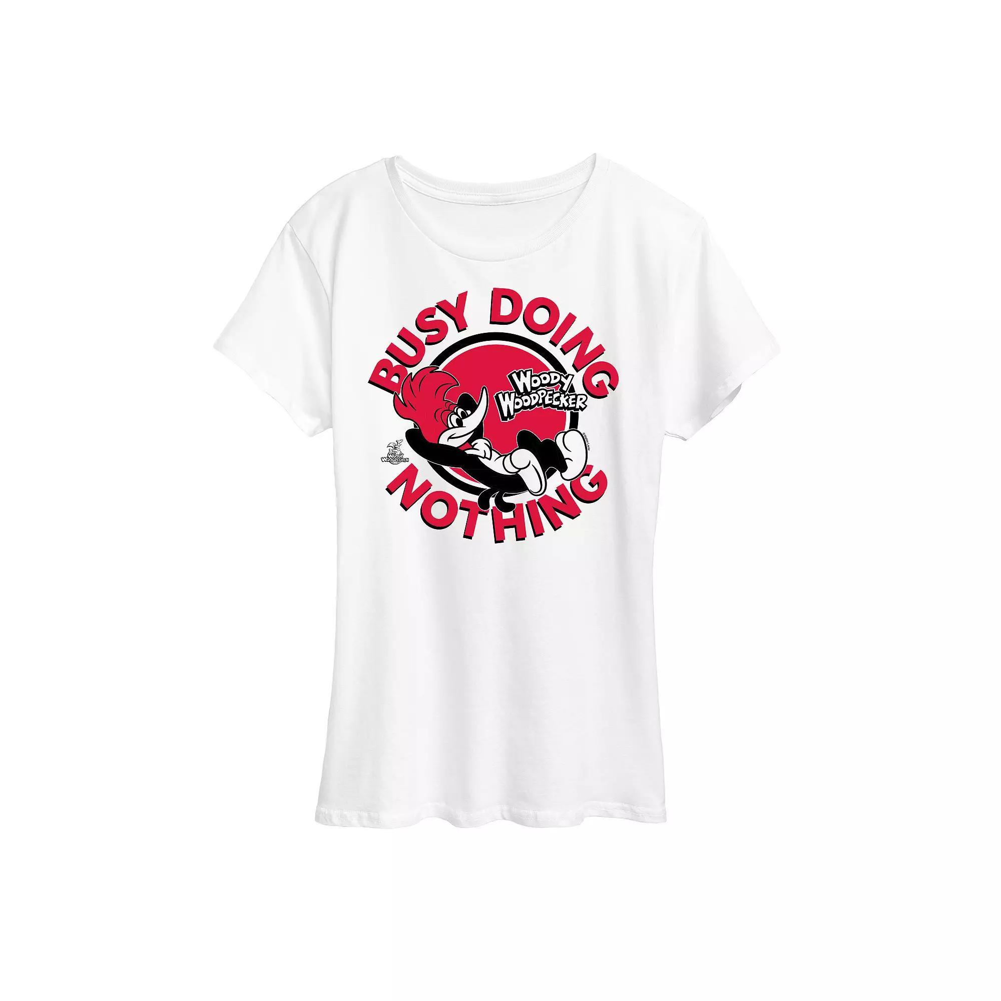 Women's Woody Woodpecker Doing Nothing Graphic Tee, Girl's,  Product Image