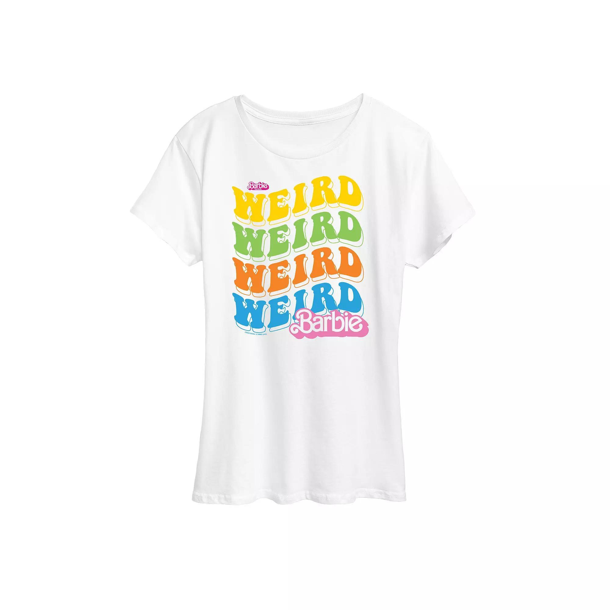 Women's Barbie The Movie Weird Stack Graphic Tee, Girl's,  Product Image
