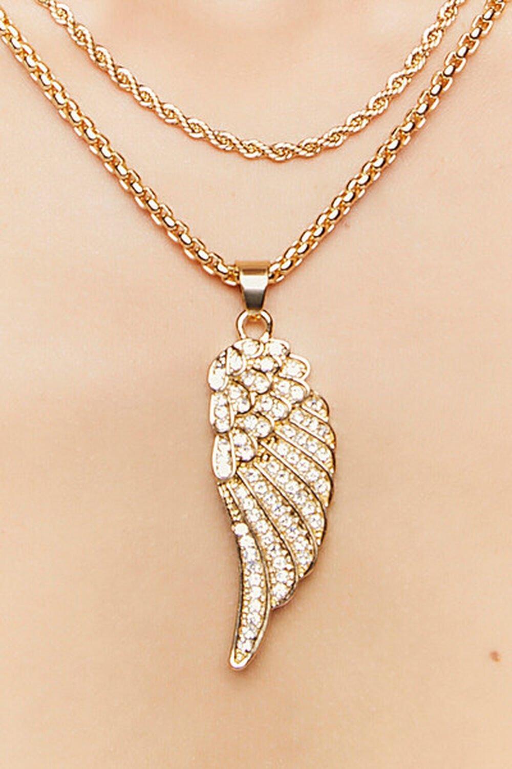 Wing Pendant Necklace Set | Forever 21 Product Image