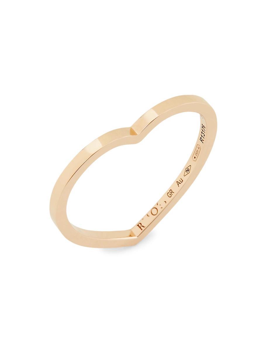 Womens Antifer 18K Rose Gold Heart Ring Product Image