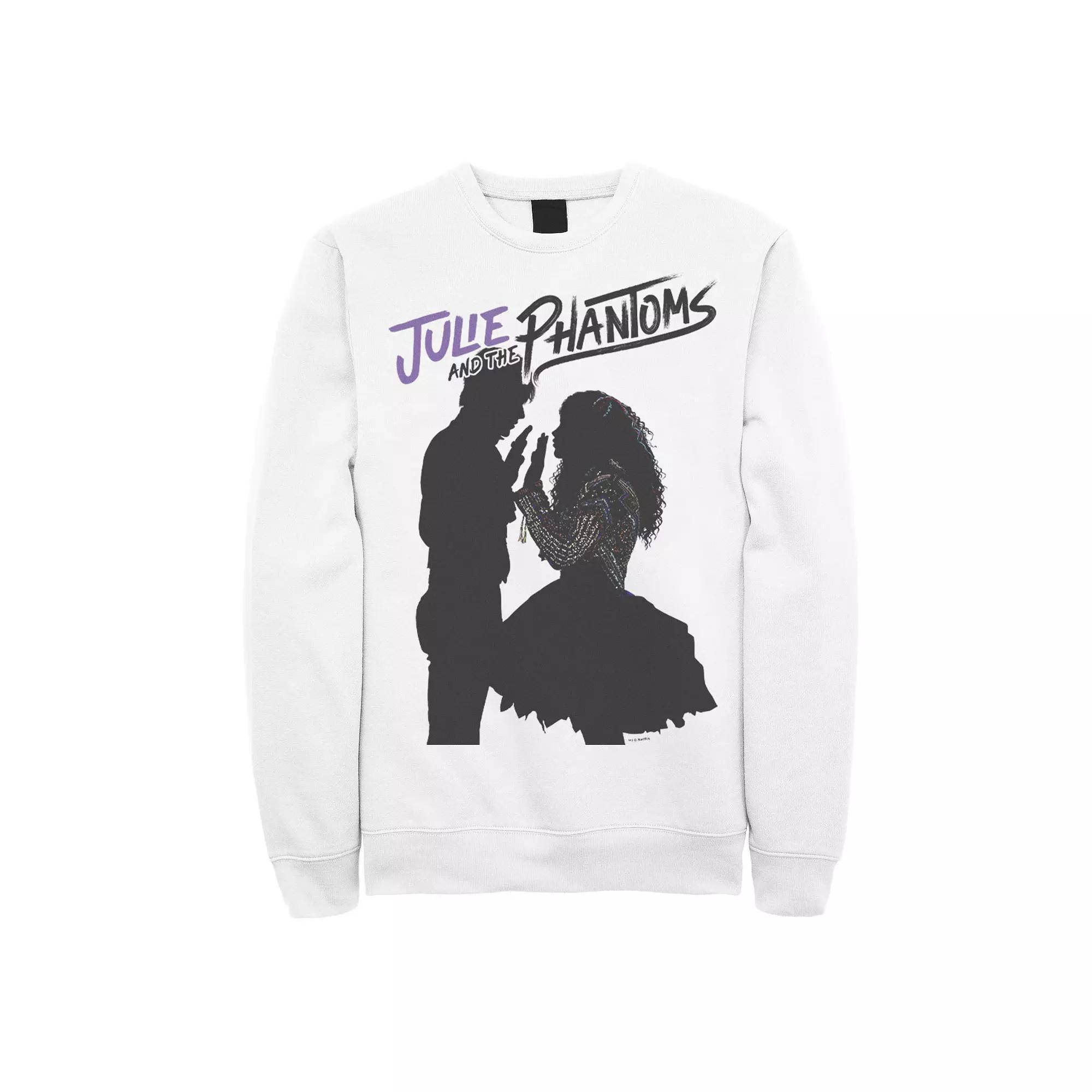 Men's Julie And The Phantoms Silhouettes Sweatshirt, Size: Small, White Product Image