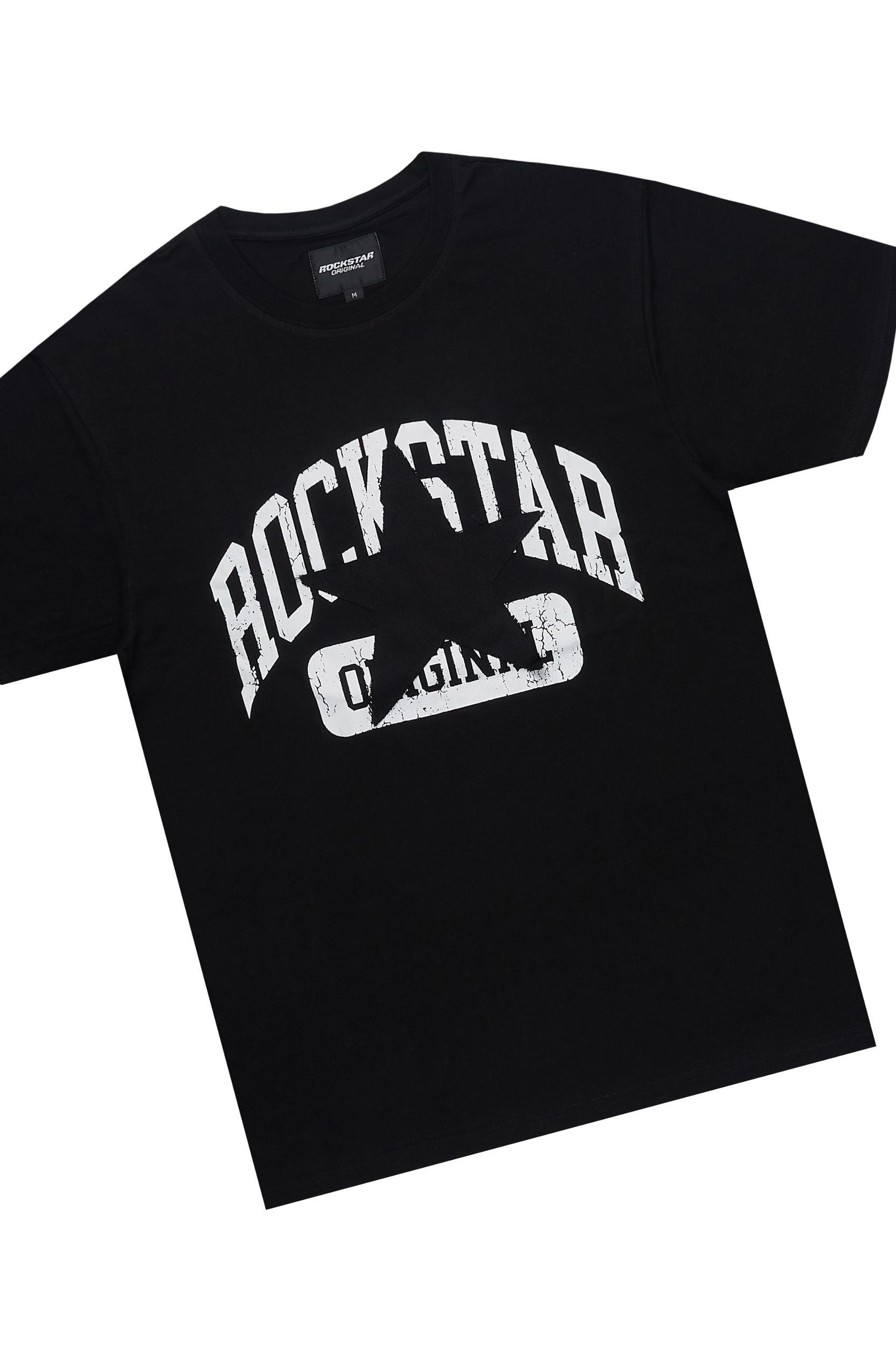 Mallor Black T-Shirt/Stacked Track Set Male Product Image