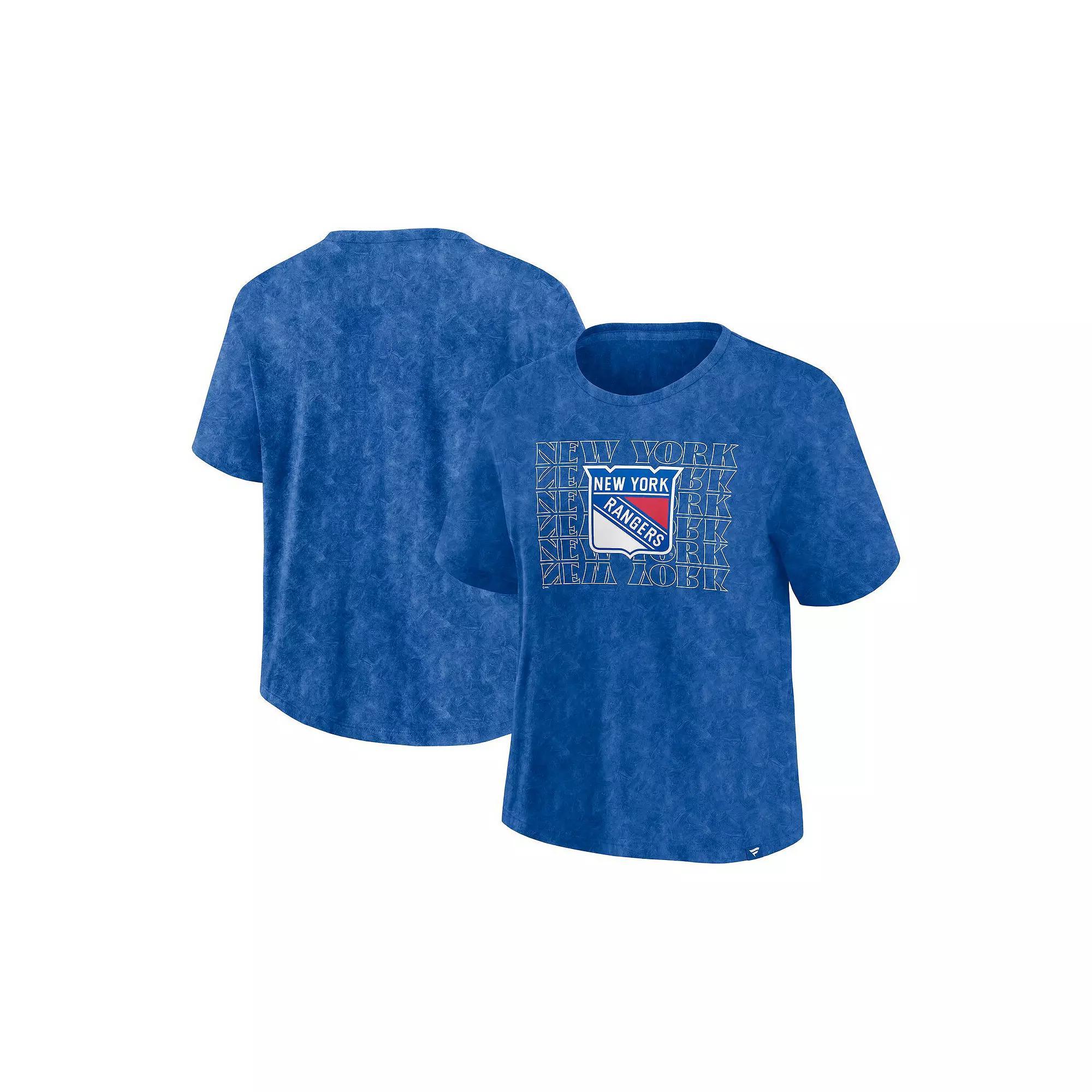 Women's Fanatics Blue Tampa Bay Lightning Faded Wash T-Shirt,  Product Image