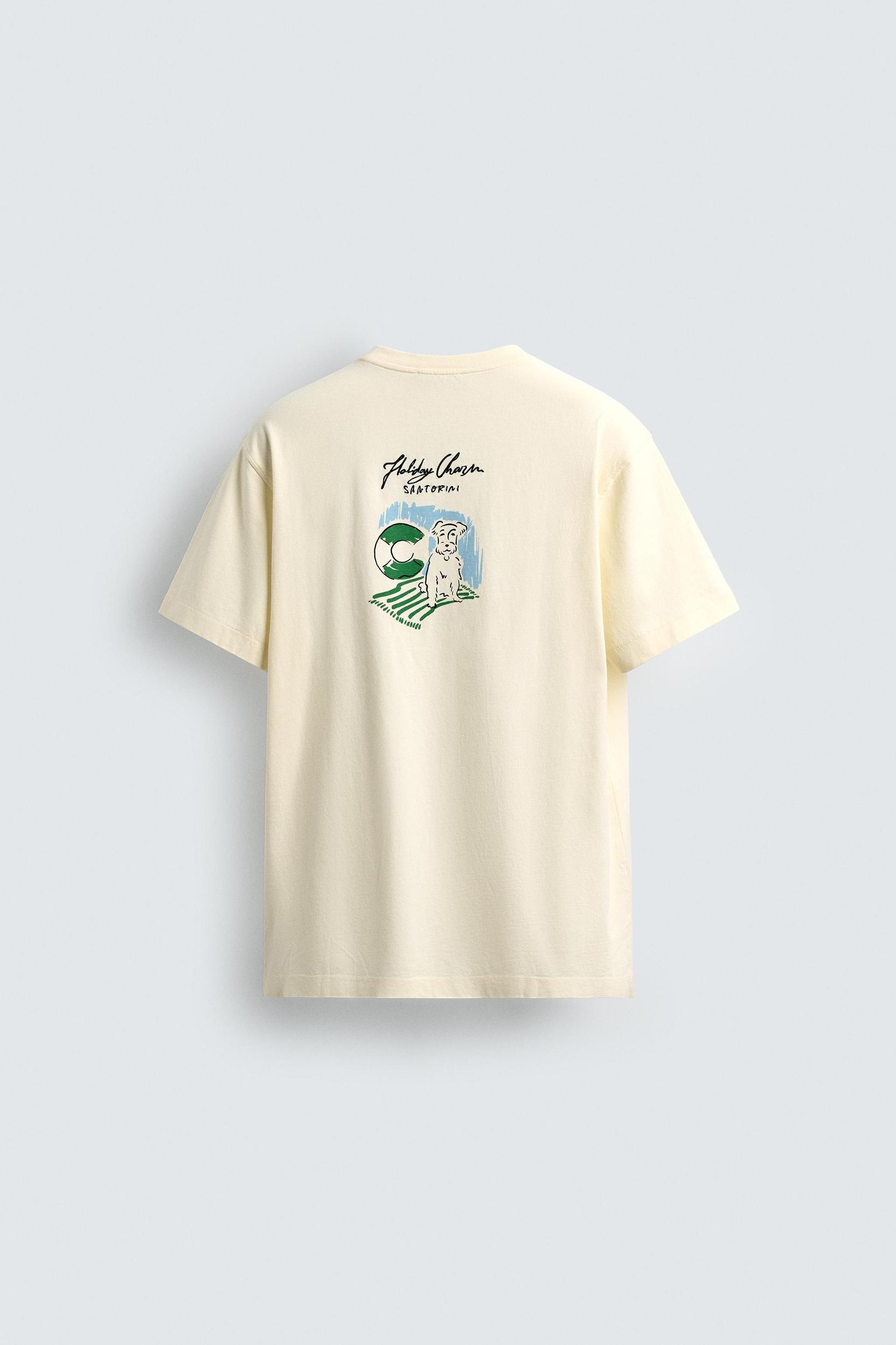 EMBROIDERED TEXT T-SHIRT Product Image