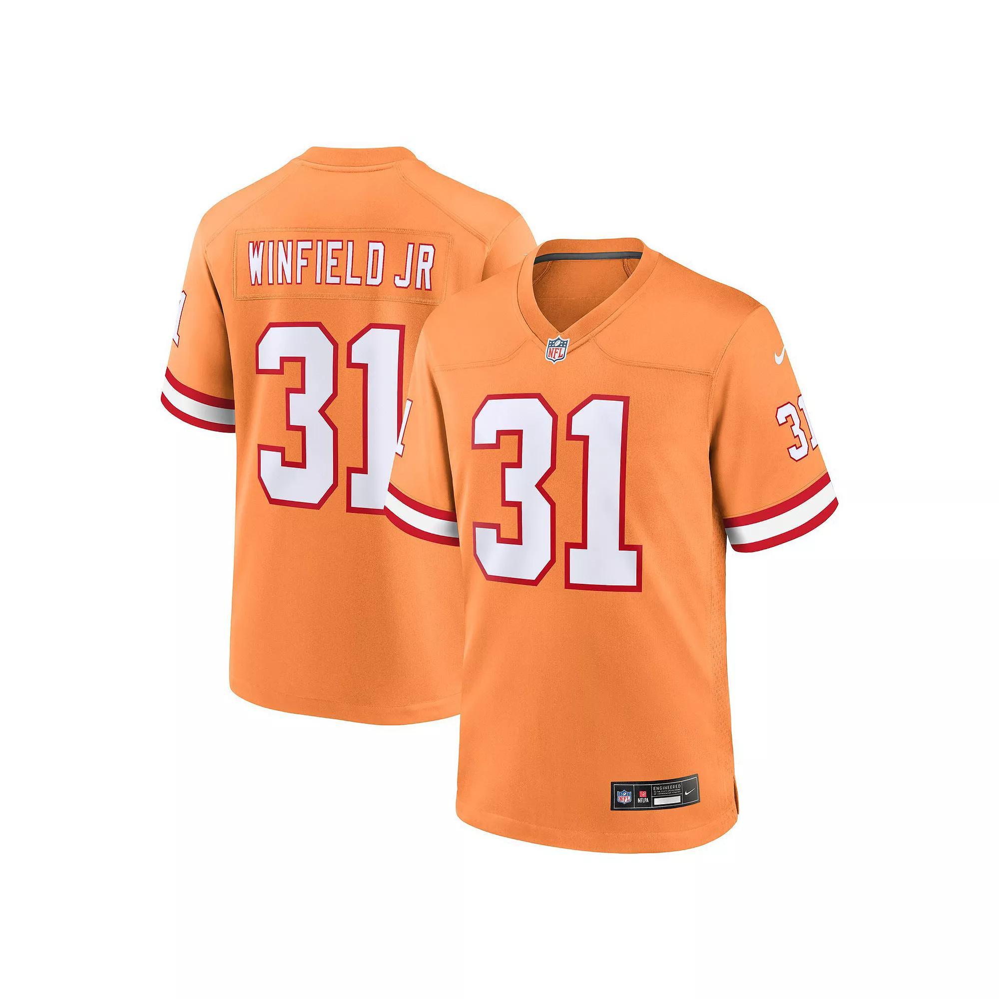 Men's Nike Antoine Winfield Jr. Orange Tampa Bay Buccaneers Throwback Game Jersey,  Product Image