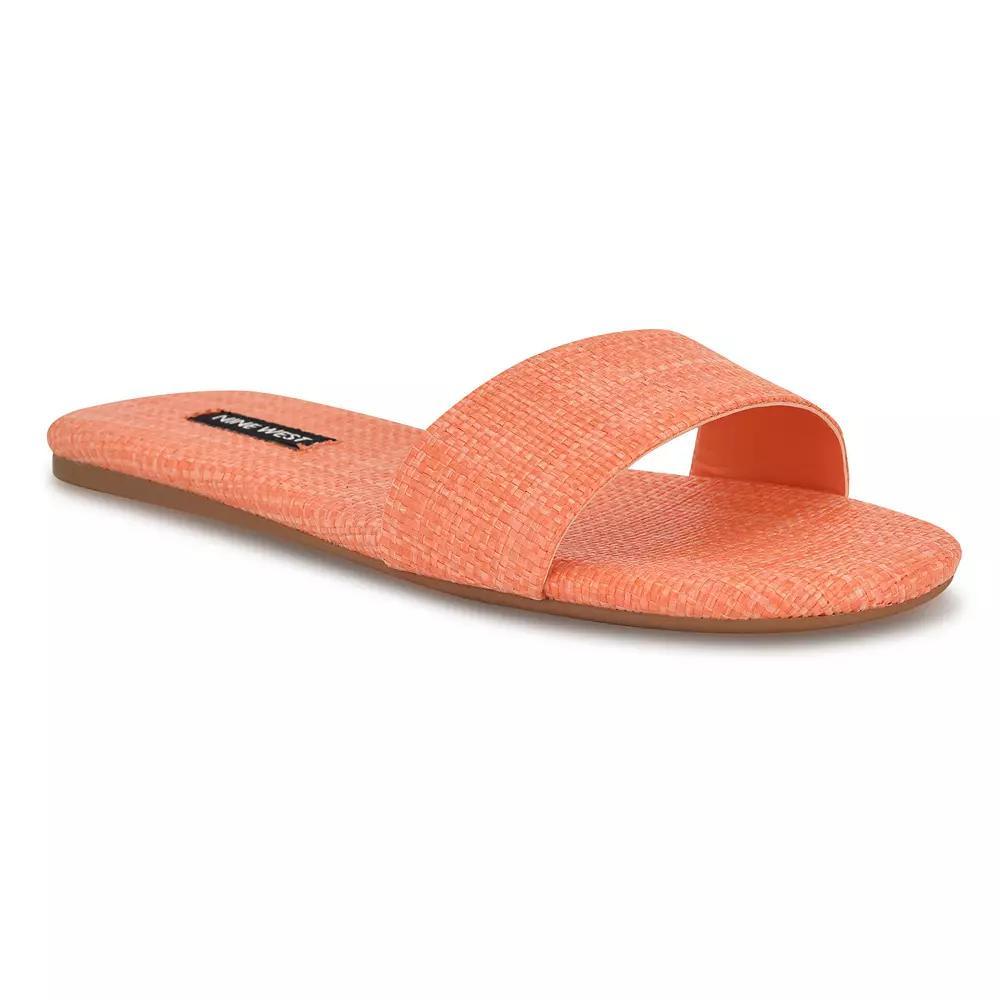 Nine West Lolipop Women's Slip-On Square Toe Flat Sandals,  Product Image