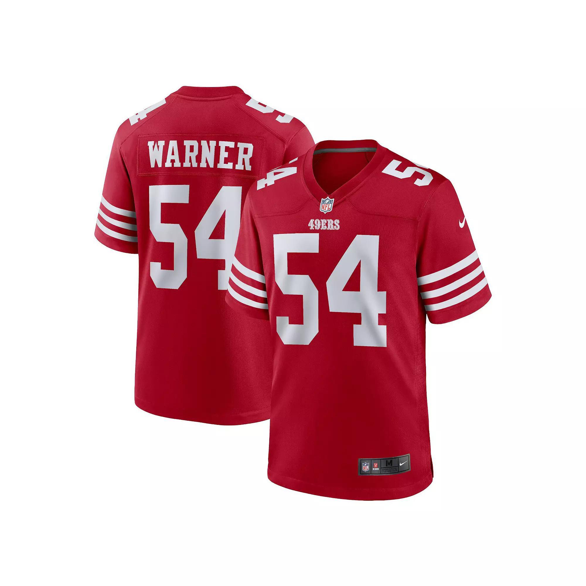 Men's Nike Fred Warner Scarlet San Francisco 49ers Player Game Jersey, Size: Small Product Image