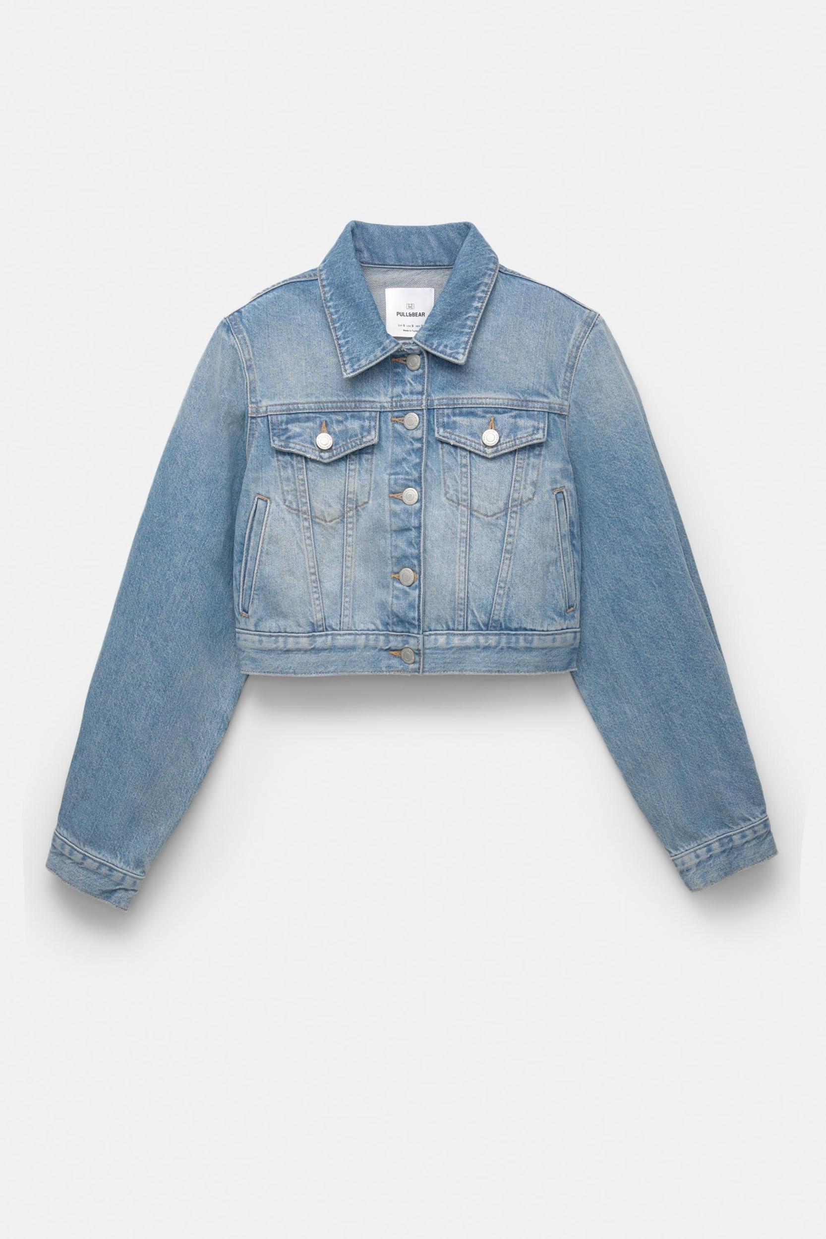 Short denim jacket Product Image
