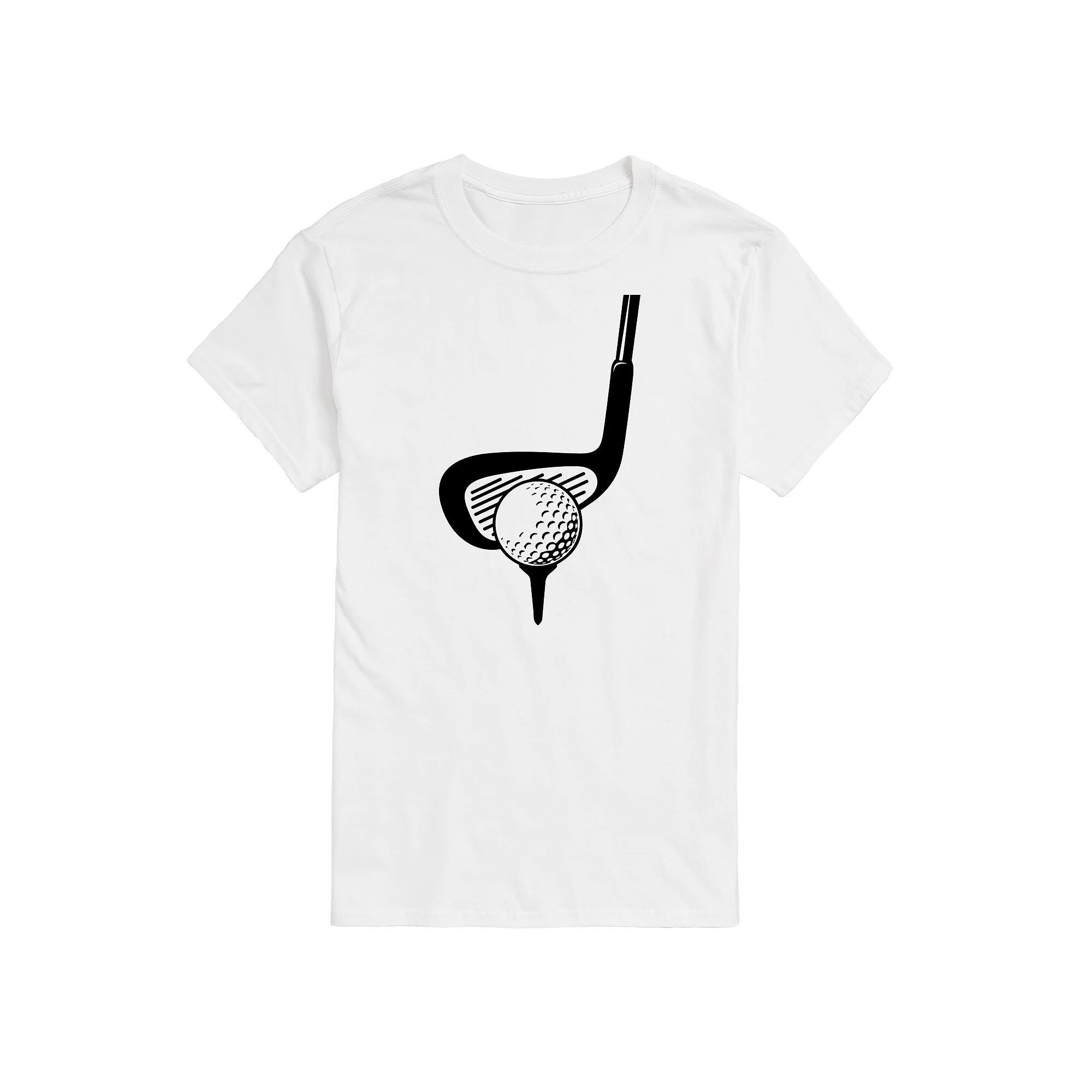 Men's Golf Club Behind Ball Graphic Tee, Size: XXL, Green Product Image