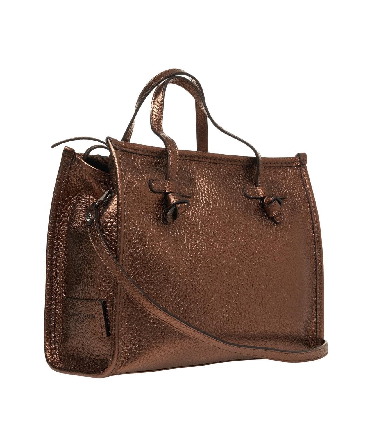 Grained leather hand bag Product Image
