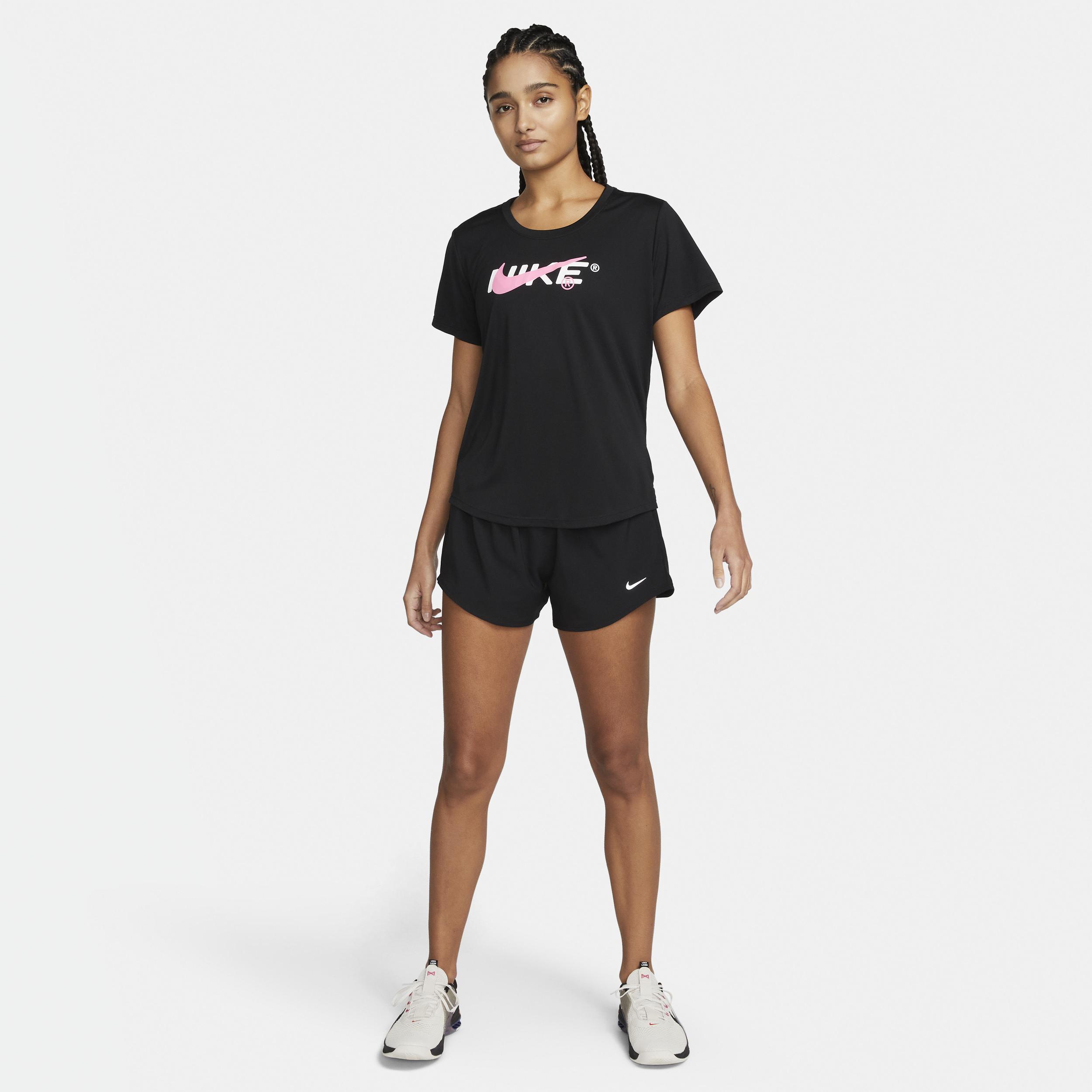 Nike Women's One Dri-FIT Mid-Rise 3" Brief-Lined Shorts Product Image