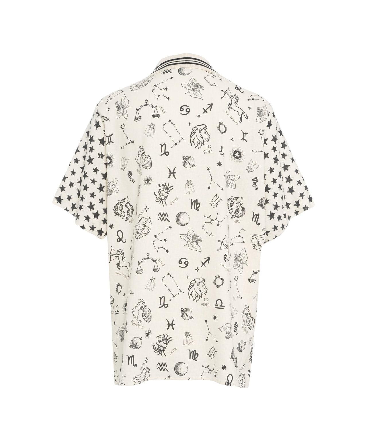 Linen blend blouse with print Product Image