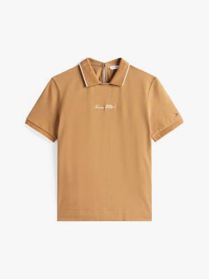 Regular Fit Stretch Crewneck Polo Product Image
