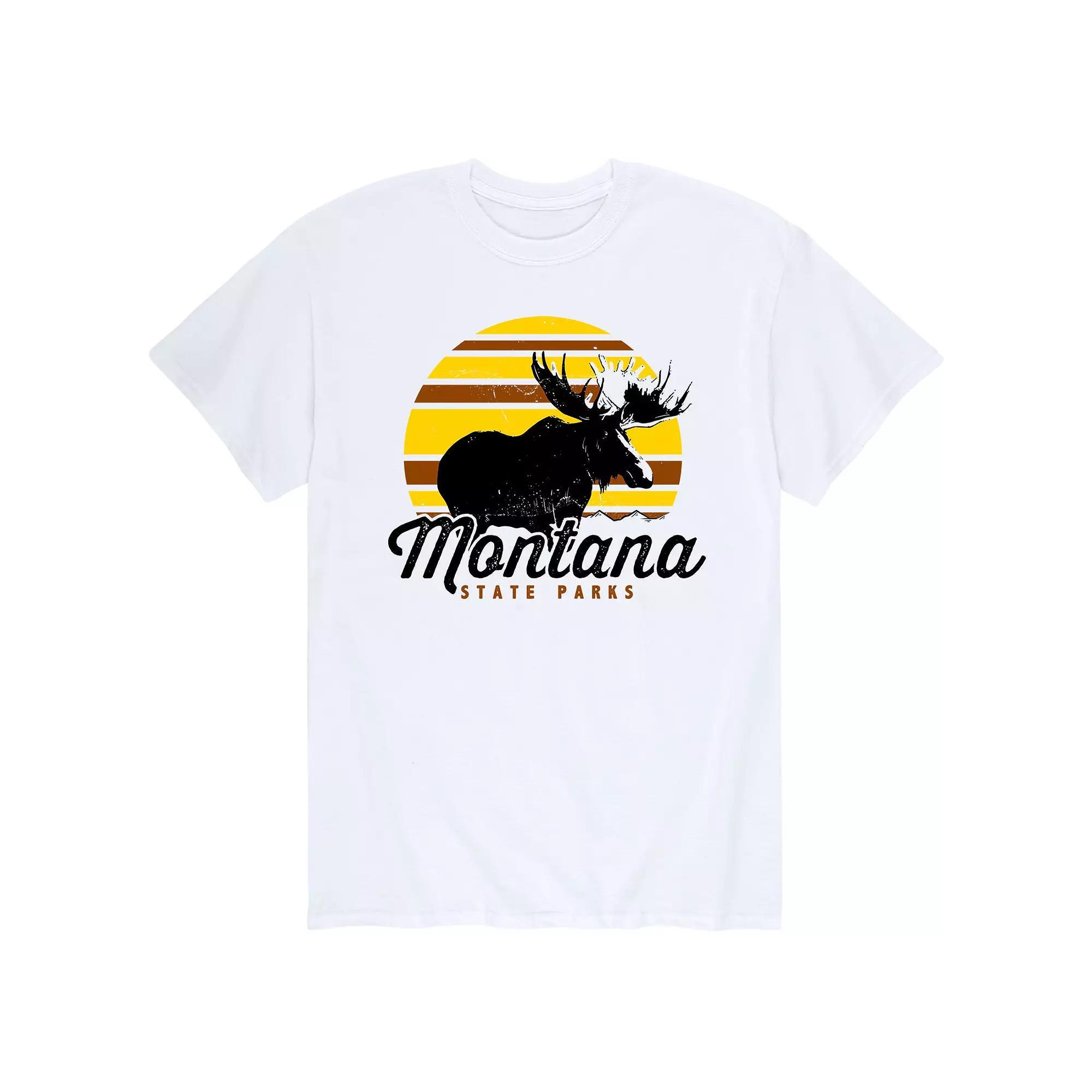 Men's State Parks Montana Tee, Size: XL, White Product Image