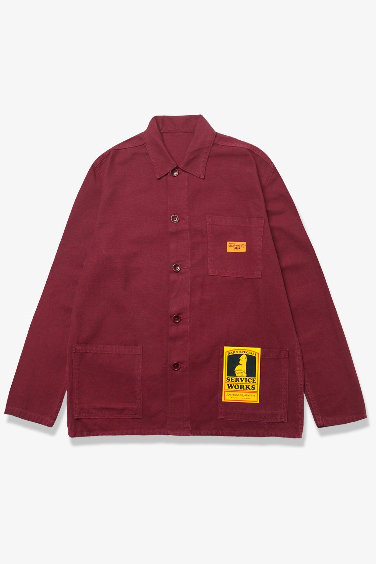 Classic Chore Shirt - Burgundy Product Image