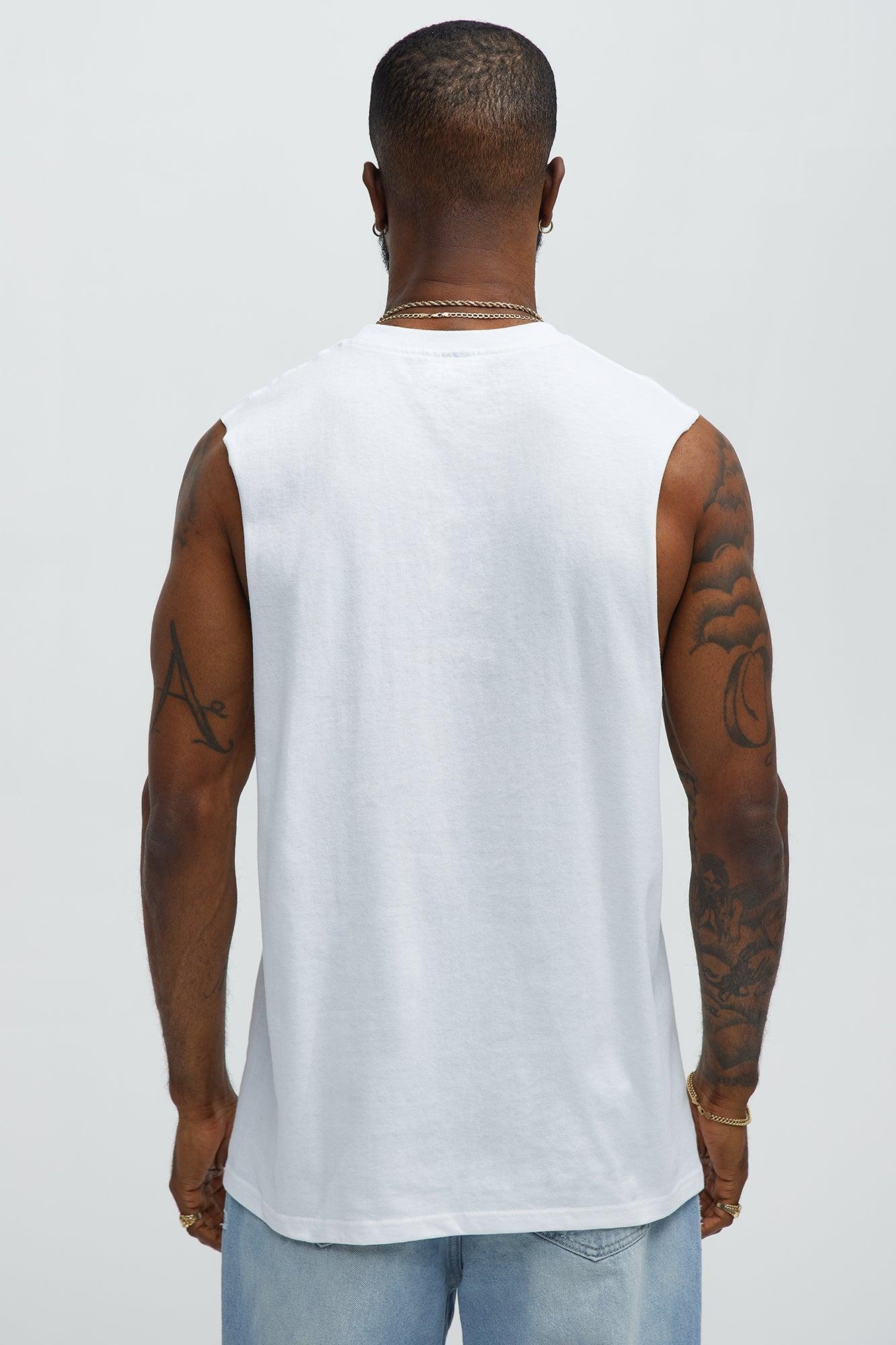 Vibe Happy Hour Muscle Tee - White Male Product Image