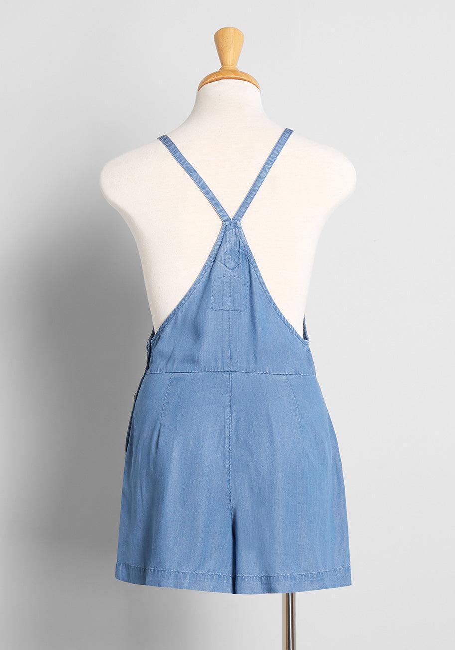 Utility Shortall Chambray Blue Product Image