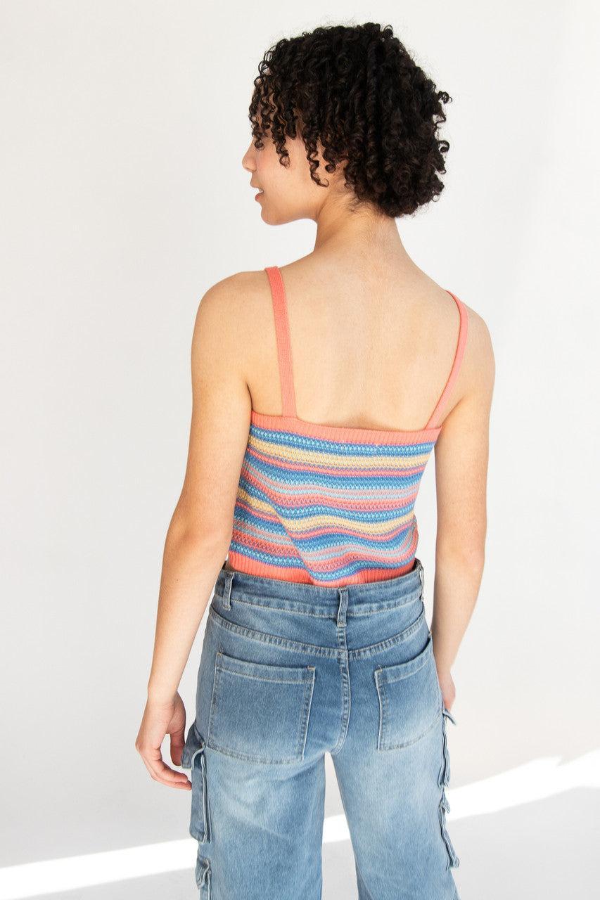 Stripe Knit Tank Product Image