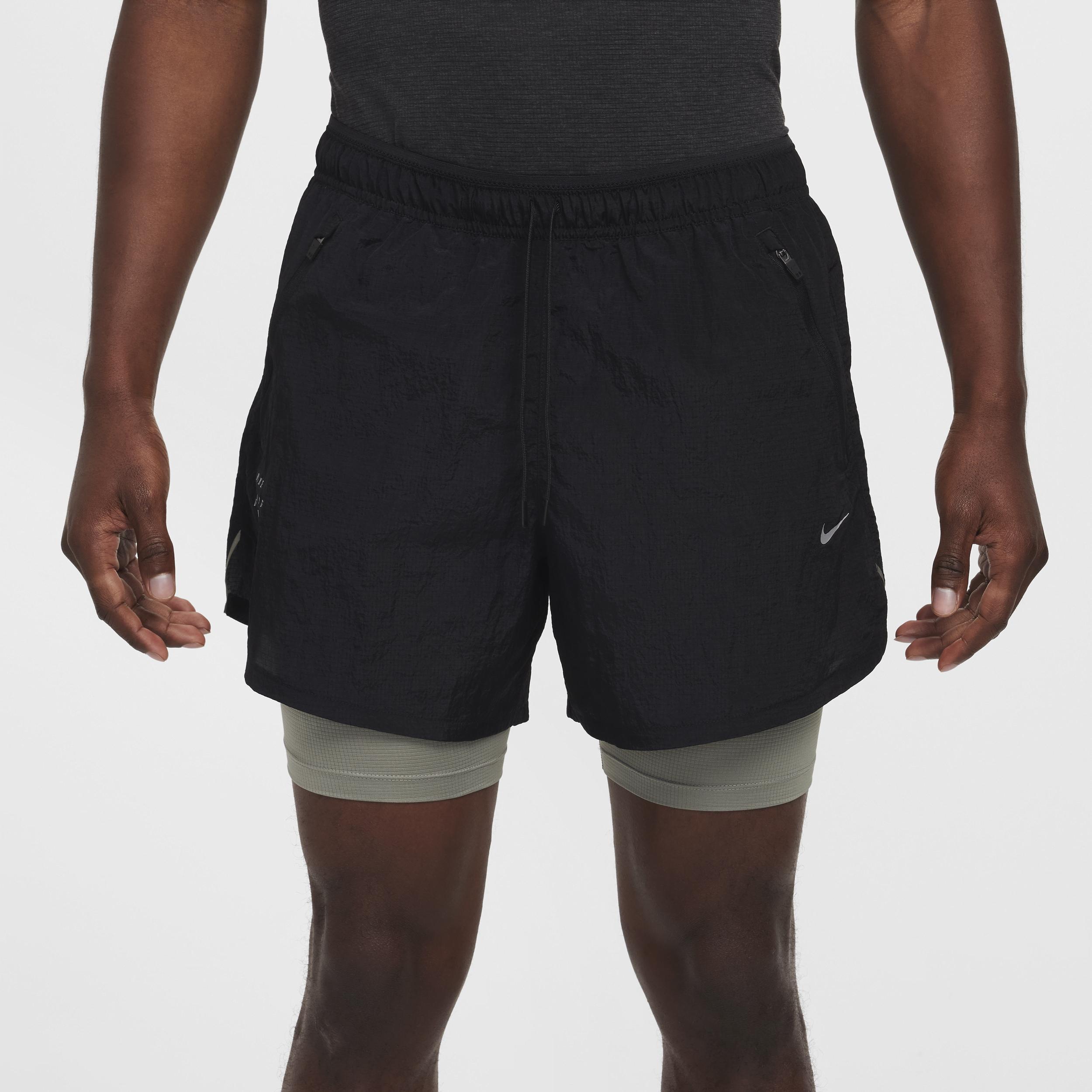 Nike Mens Stride Running Division 5 Dri-FIT Water-Repellent 2-in-1 Running Shorts Product Image