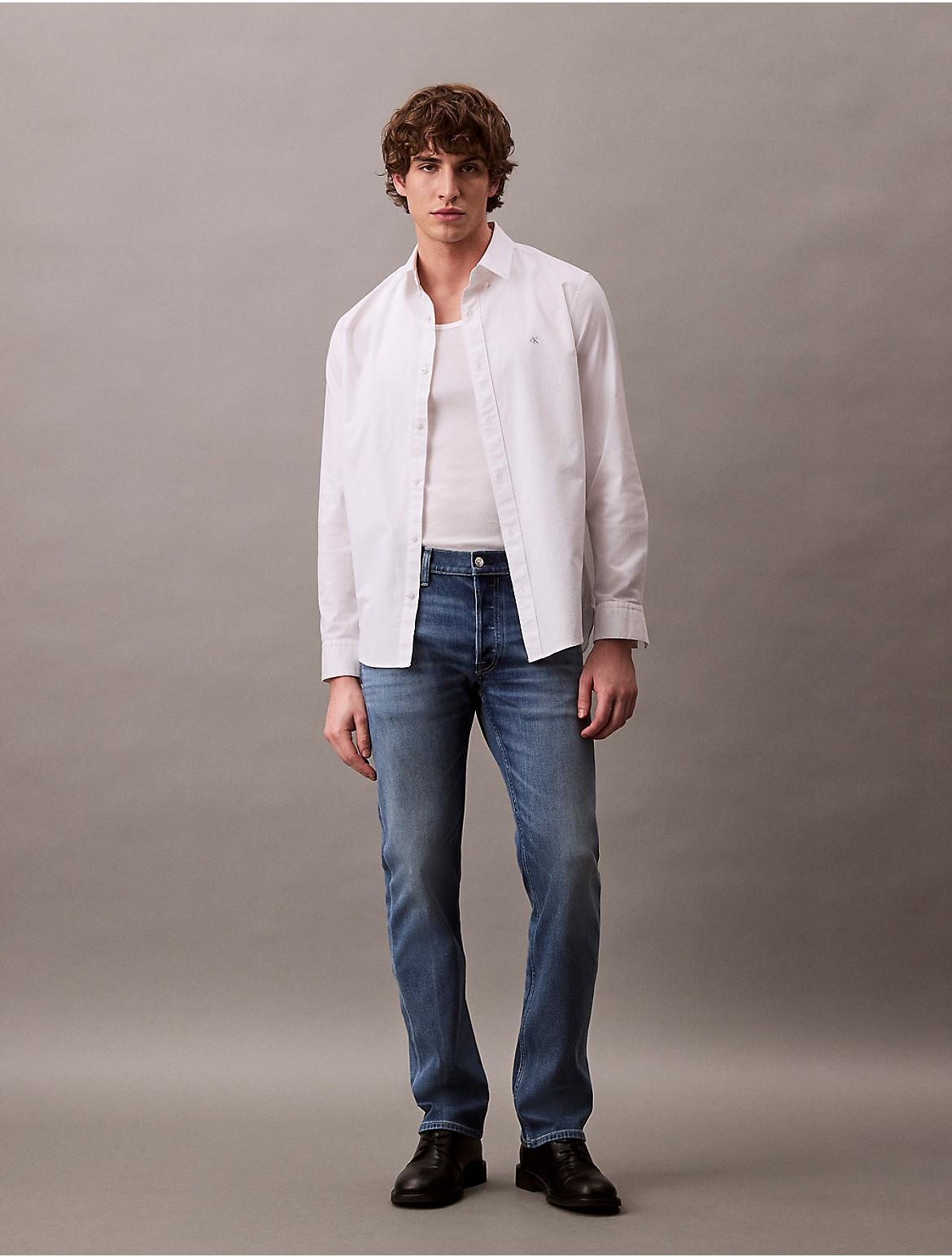 Calvin Klein Mens Slim Straight Fit Jeans - Blue Product Image