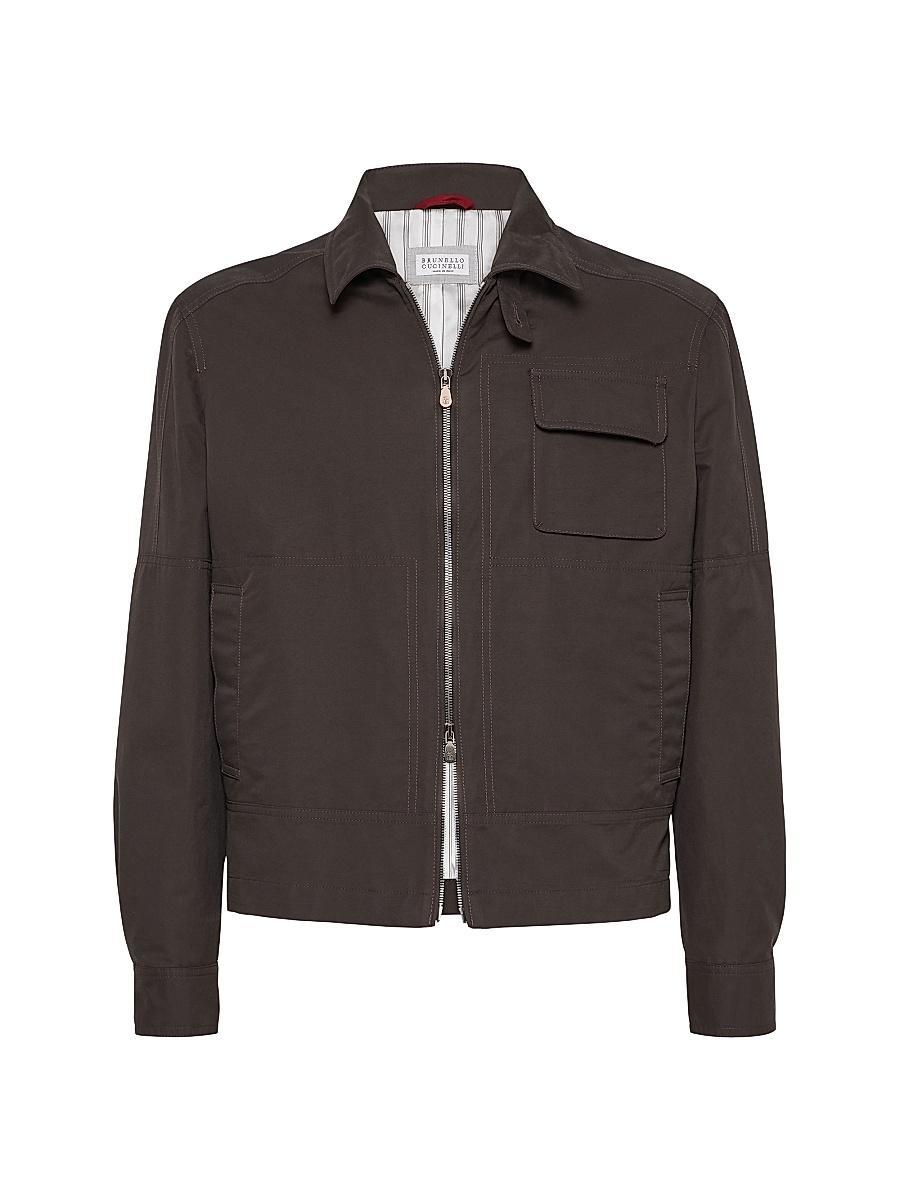 Mens Water Resistant Techno Cotton Gabardine Jacket Product Image