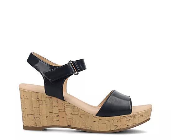 Journee Ranae Ankle Strap Platform Cork Women's Wedge Sandals,  Product Image