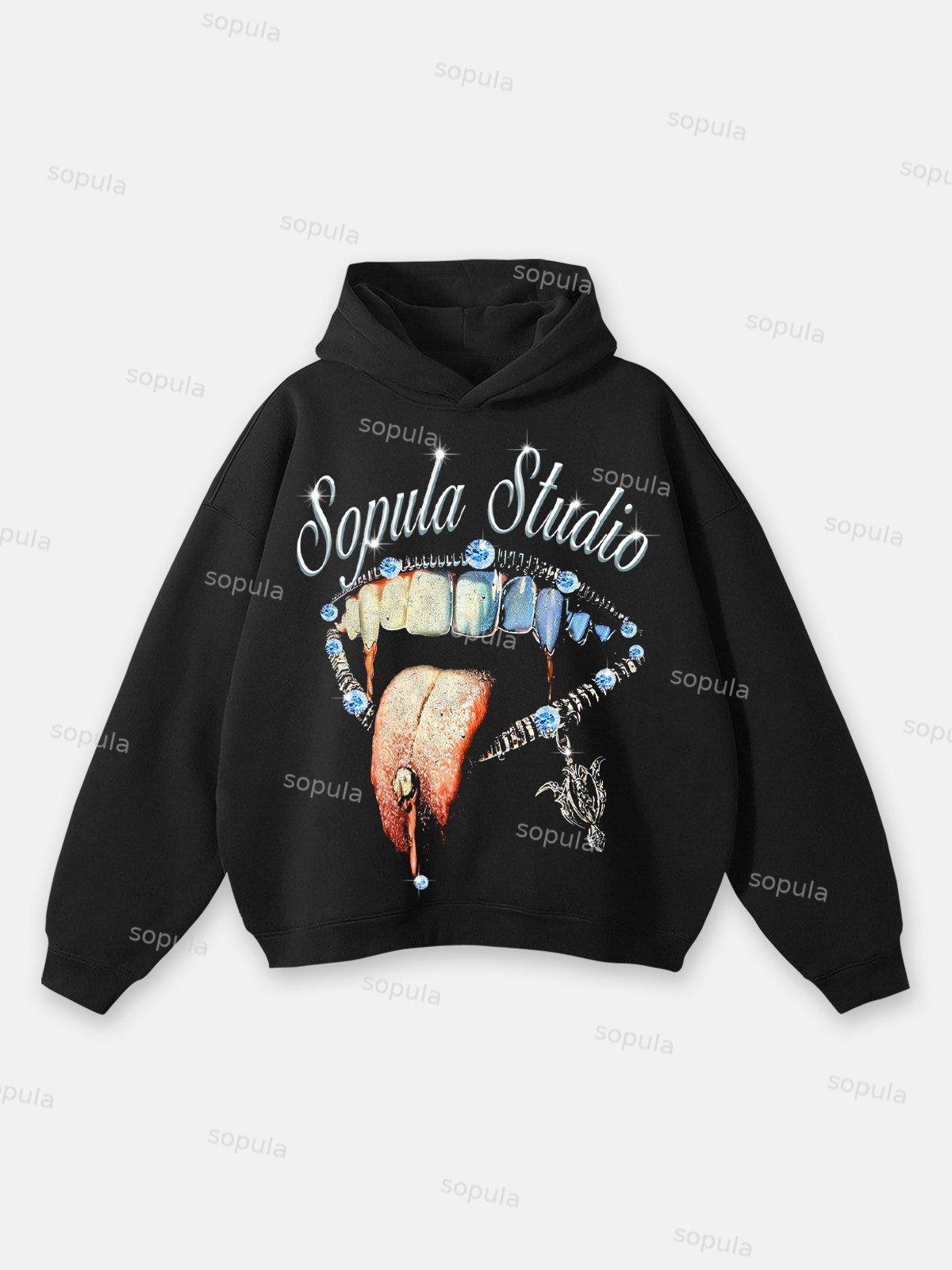 Sopula All We Need Is Love Graphic Print Hoodie Product Image
