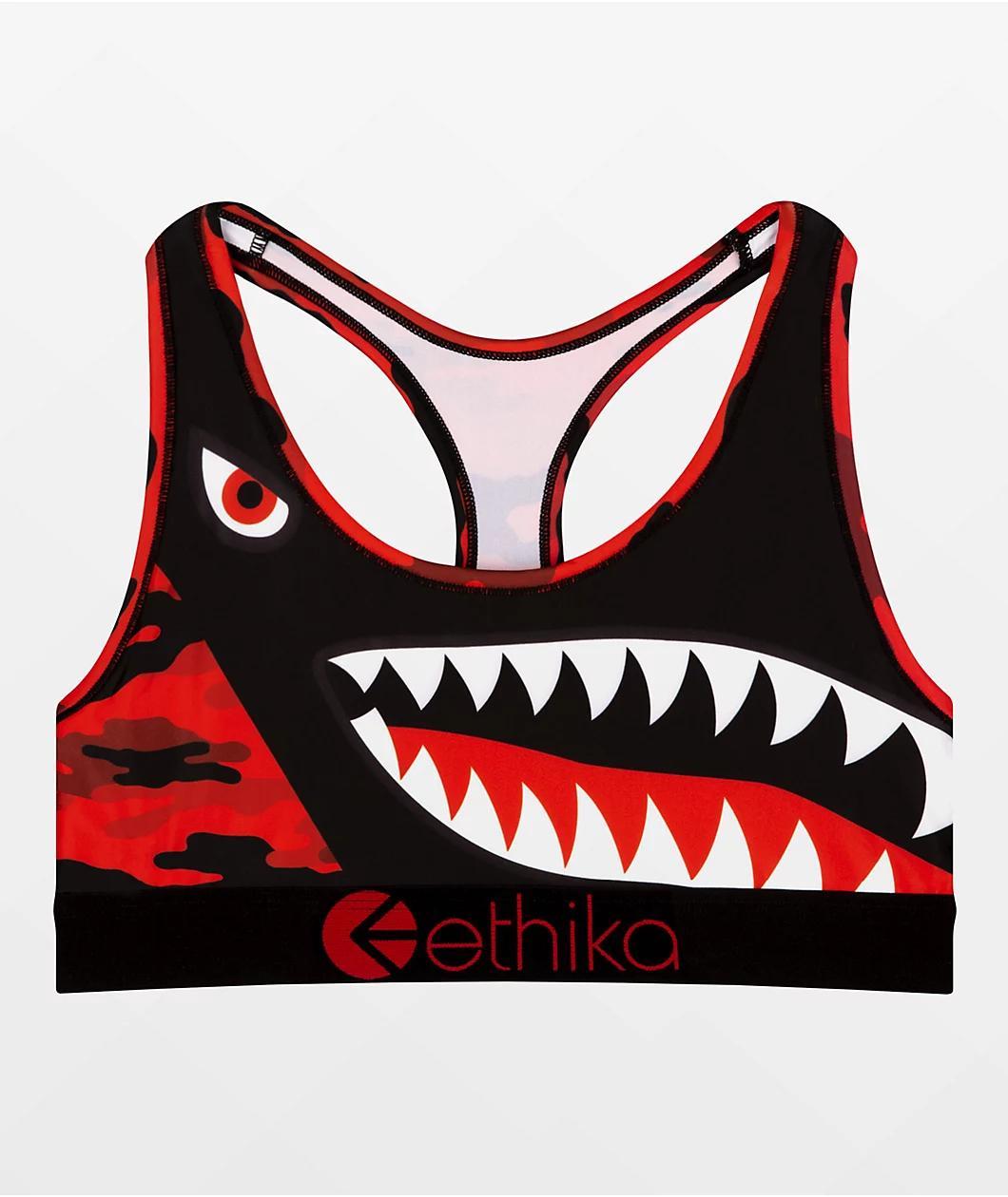 Ethika Hood Nation Red Camo Sports Bra Product Image